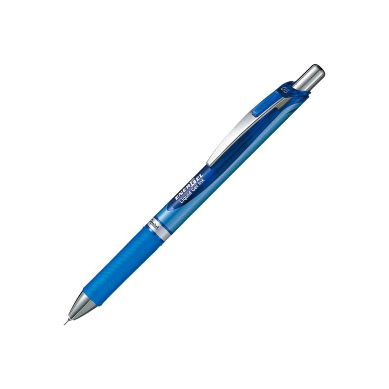 Pentel EnerGel Deluxe RTX Retractable Pens, Needle Point, 0.5 mm, Assorted Barrels, Blue Ink, Pack Of 3 - Image 4