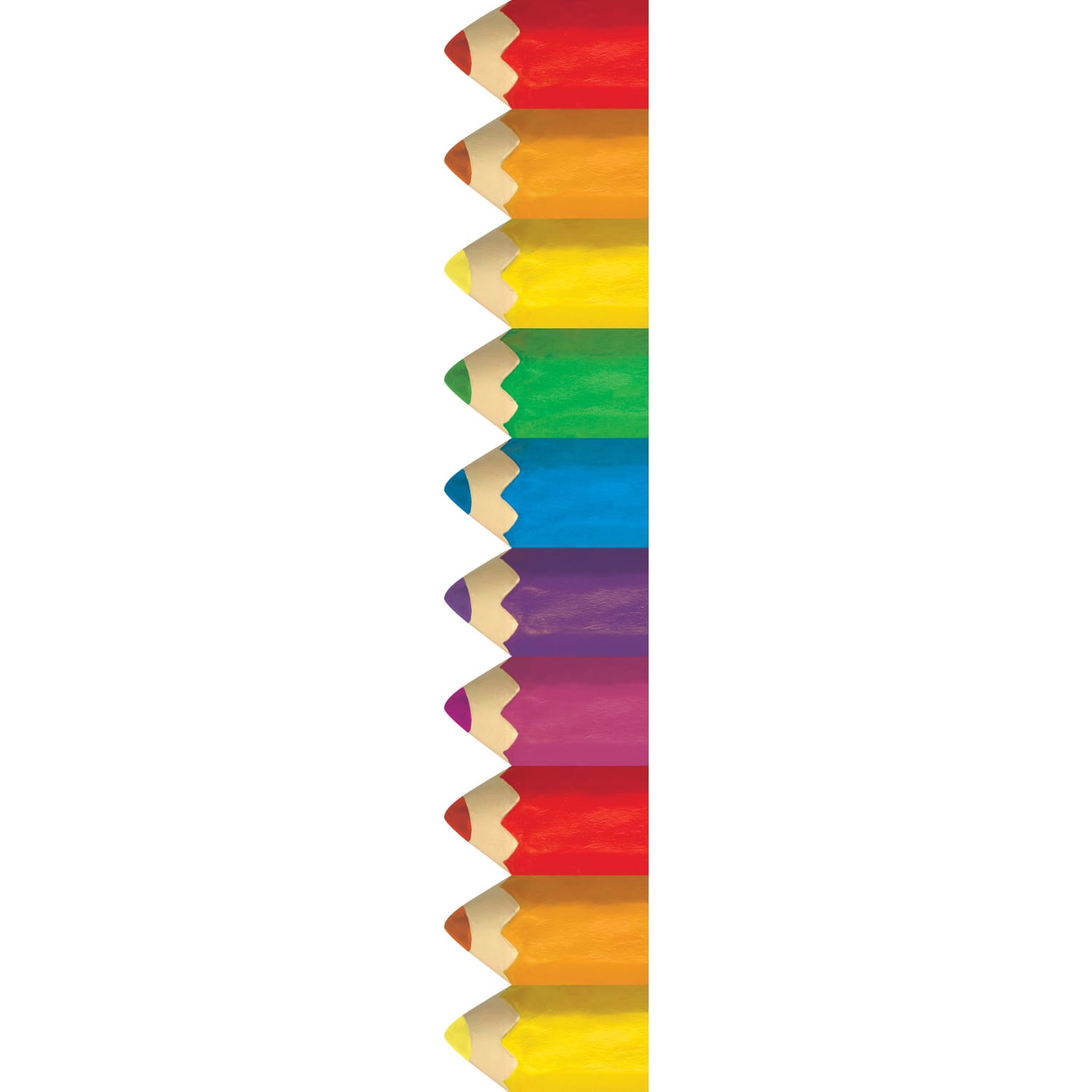 Creative Teaching Press Scallops EZ Borders, Jumbo Color Pencils, 24 Borders Per Pack, Set Of 3 Packs - Image 4