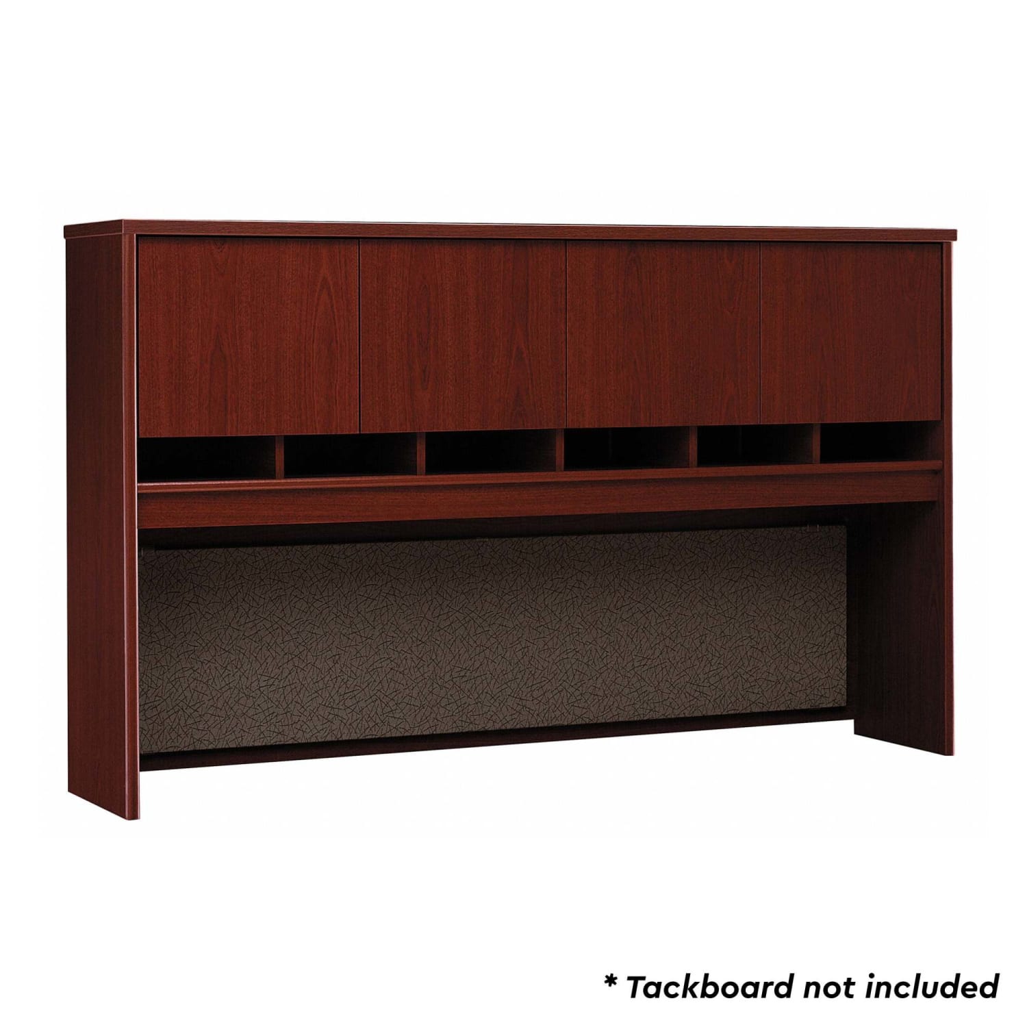 Bush Business Furniture Series C Components 4 Door Hutch, 72inW, Mahogany, Standard Delivery - Image 3