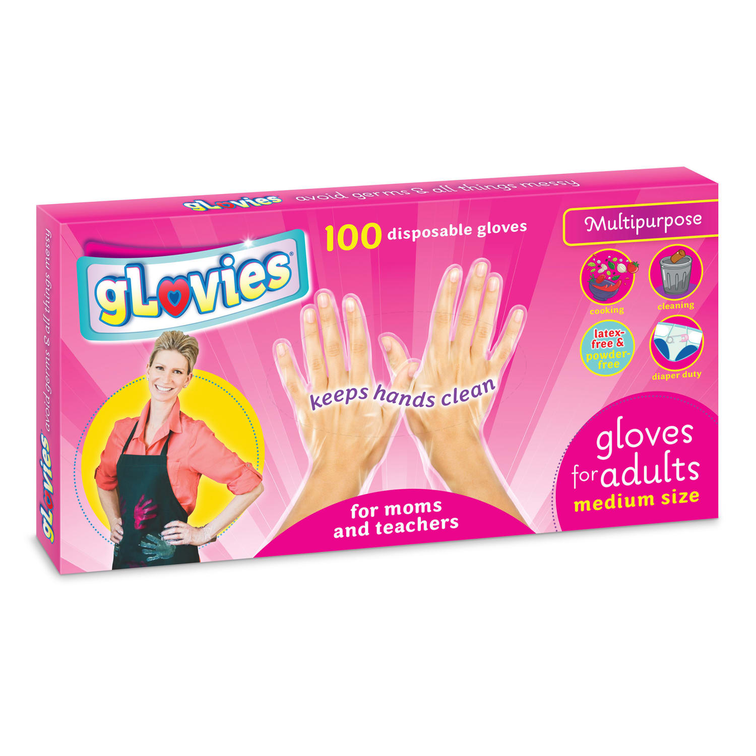 gLovies Mulitpurpose Disposable Gloves, 100-Pack Adult & 50-Pack Children - Image 4