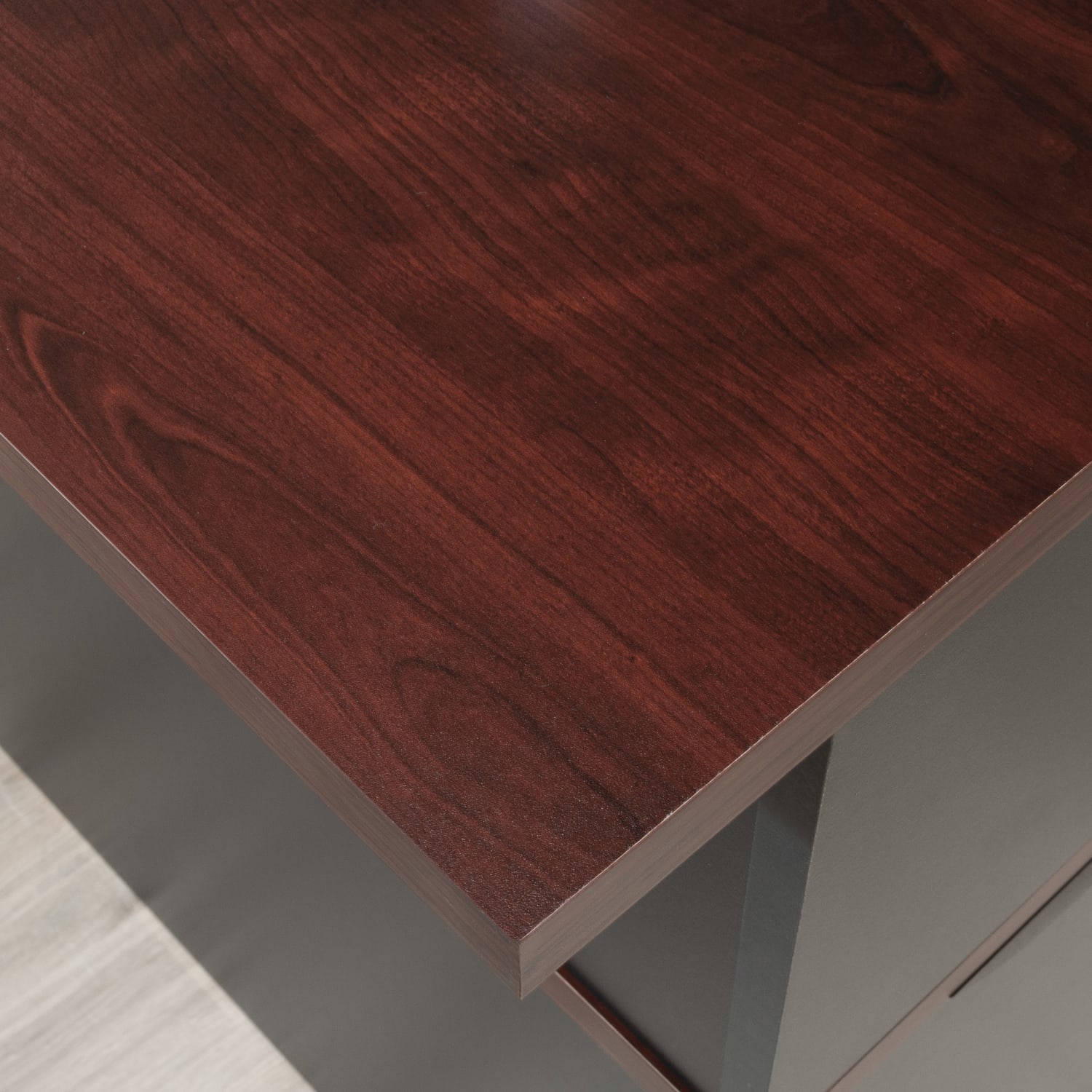 Sauder Via 60inW Reception Hutch, Classic Cherry - Image 6