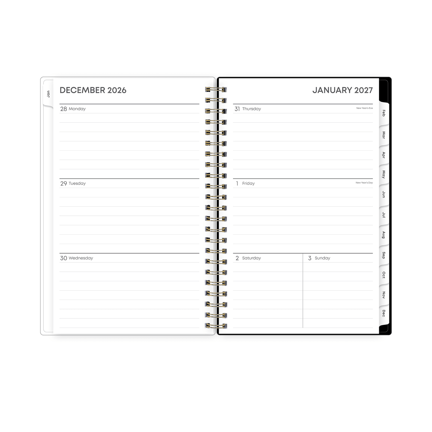 2027 Blue Sky Baccara Dark Weekly/Monthly Planning Calendar, 5x8, 0%, CYO, Jan-Dec, RY27 - Image 4