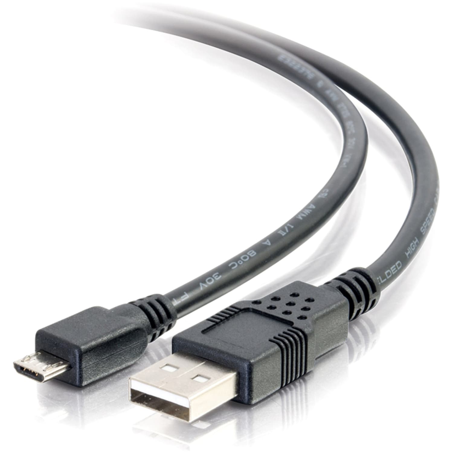C2G 1ft USB Cable - USB Cable - USB A to USB Micro B - M/M - HDMI/USB  - 27423 - Image 6
