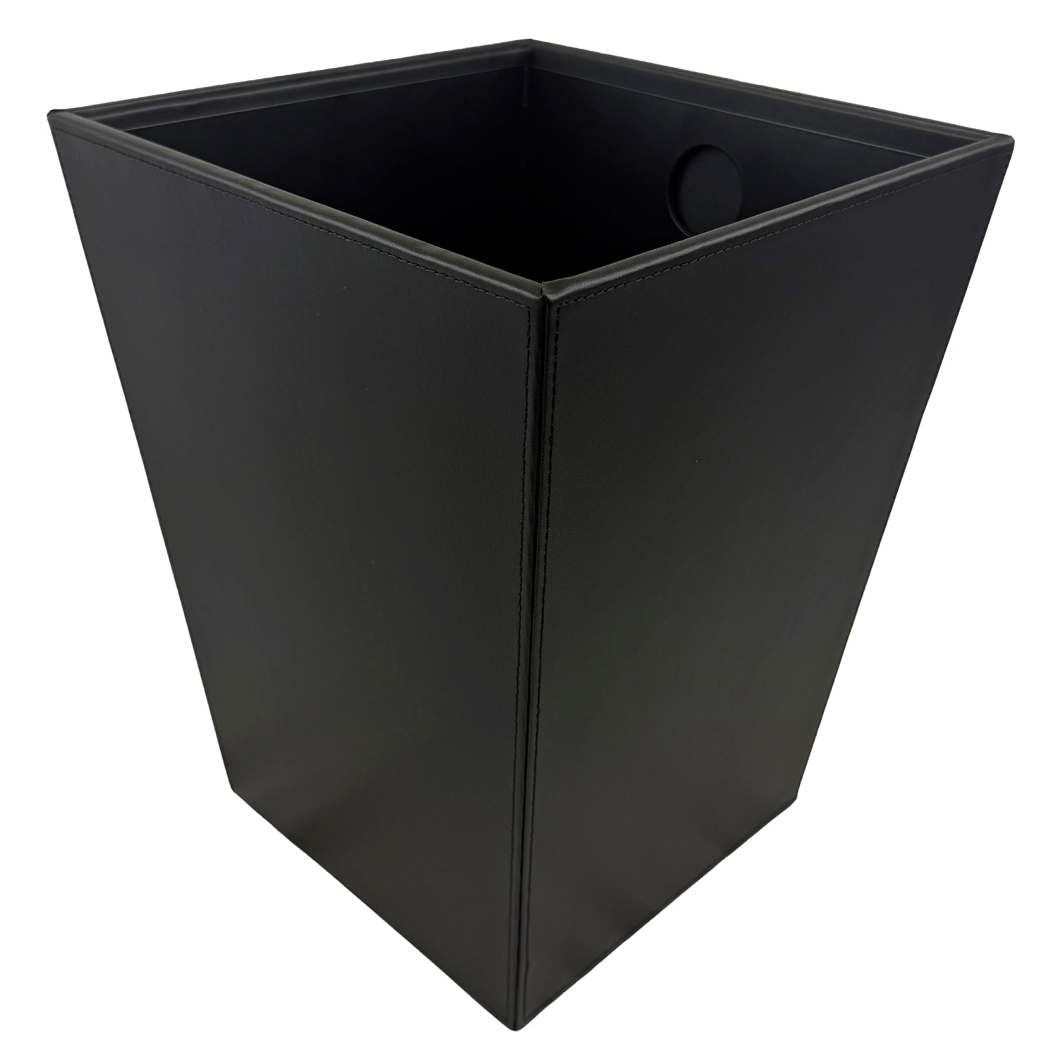 Hospitality Source Wood/Metal Waste Bins, 9-1/2in x 9-1/2in x 12-1/2in, Black, Set Of 6 Bins - Image 4