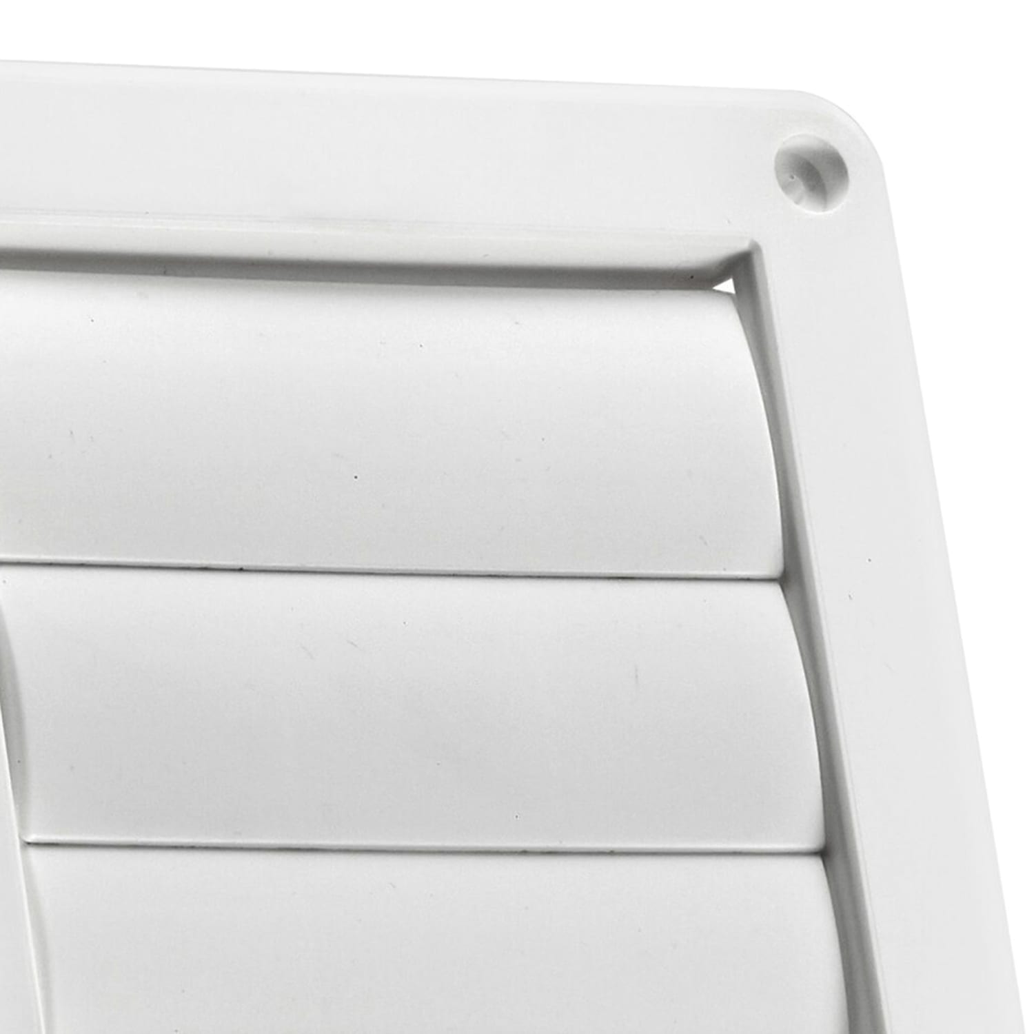 Lambro 4in Plastic Louvered Vent For 4in Exhaust Applications, White, LAO267W - Image 3