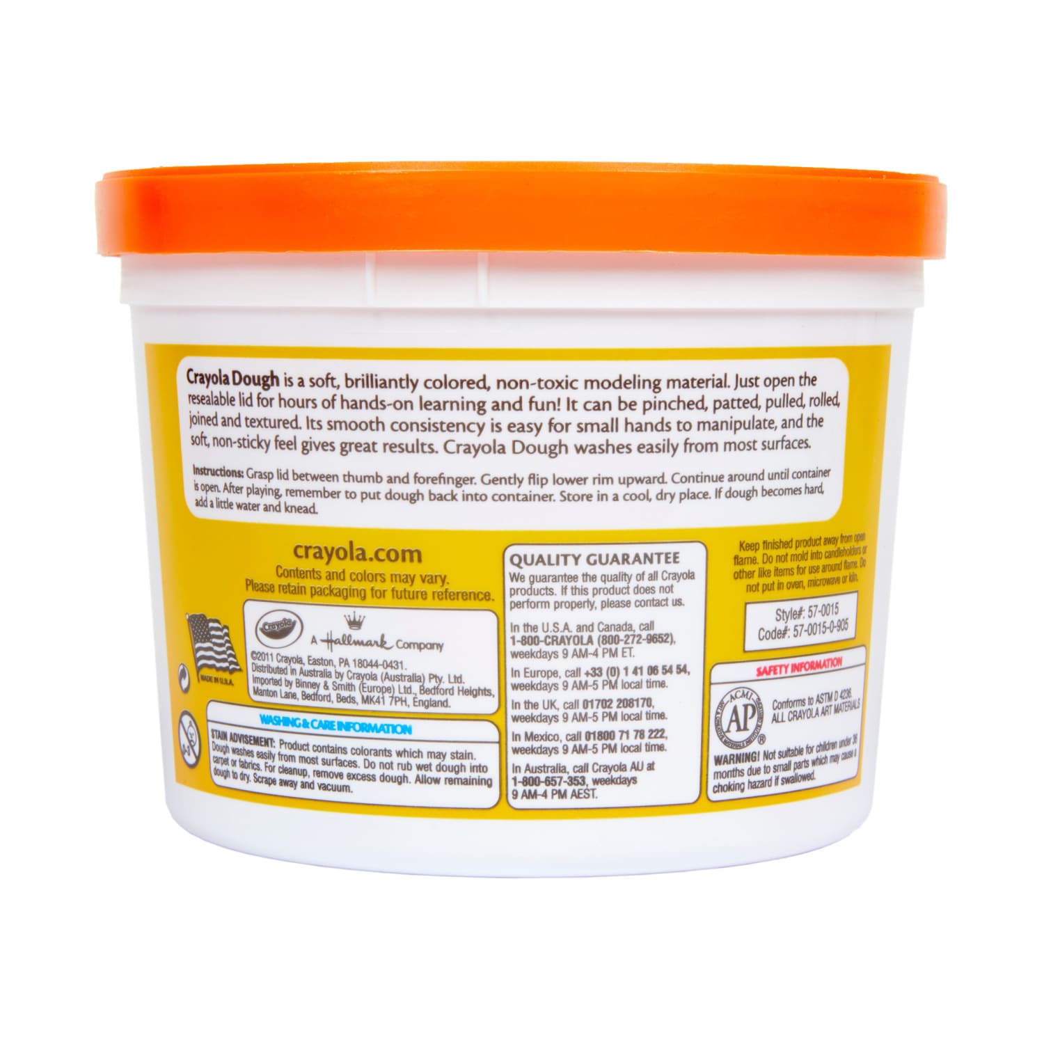 Crayola Super Soft Modeling Dough, Orange, 3 lbs. Bucket, Pack Of 2 - Image 5
