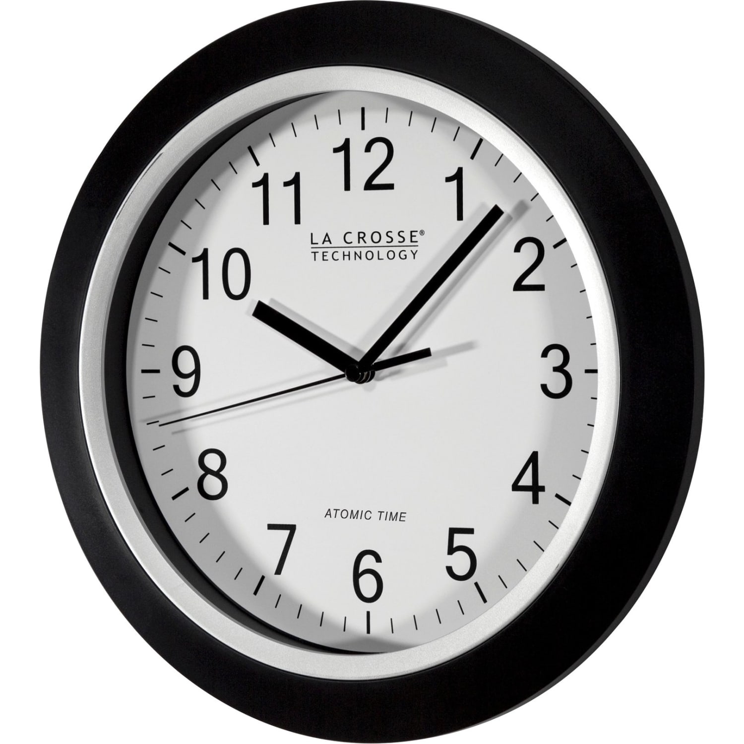 La Crosse Technology WT-3129B 12 inch Atomic Wall Clock - Analog - Atomic - Black Case - Image 3
