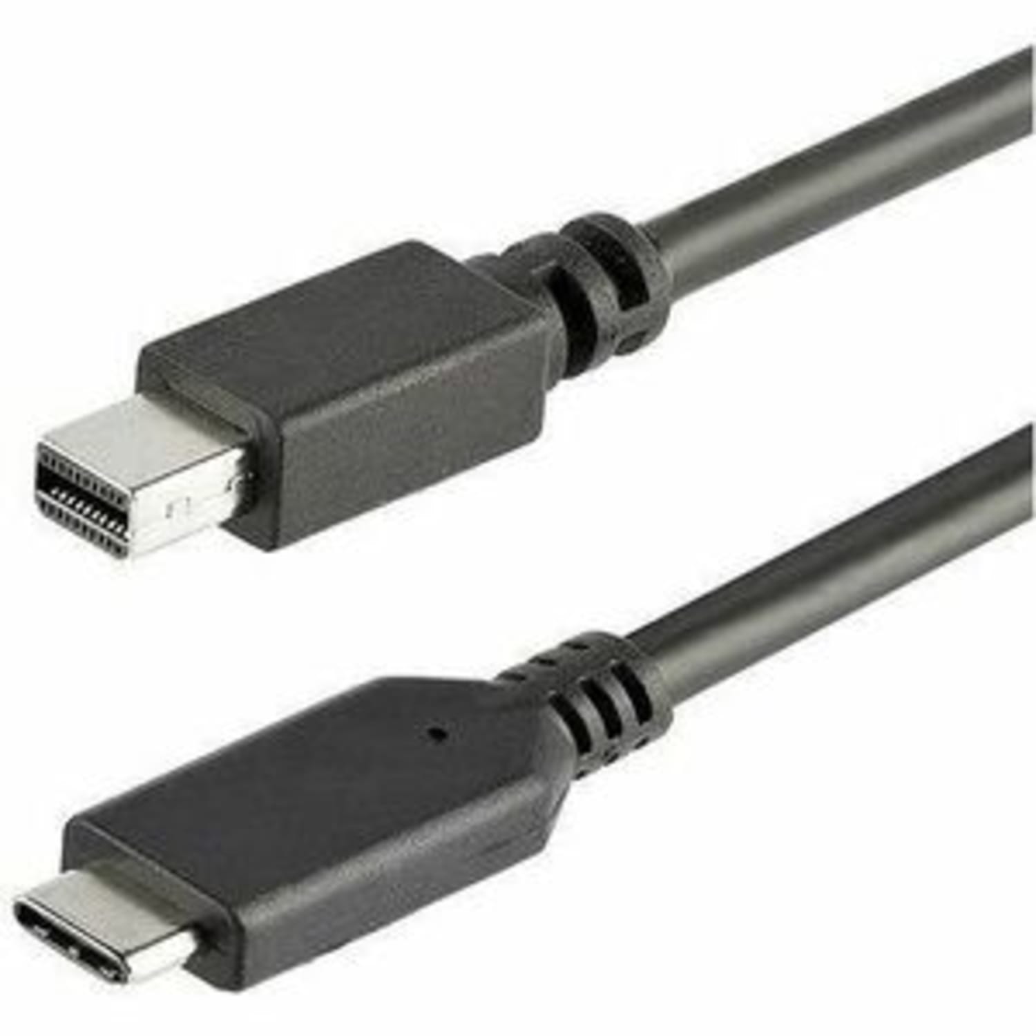 StarTech.com 1 m/3.3 ft. USB-C to Mini DisplayPort Cable - 4K 60Hz - Black - USB 3.1 Type-C to Mini DP Adapter Cable - CDP2MDPMM1MB