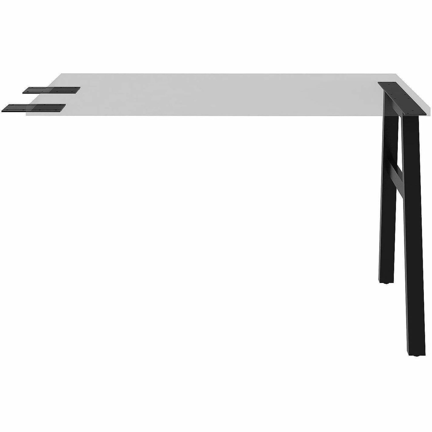 Lorell Adjustable Table Leg Bases & Returns, Assembly Required, Black, 1 / Each, 16288 - Image 3