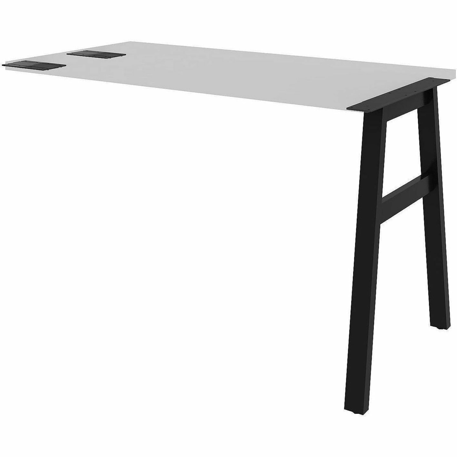 Lorell Adjustable Table Leg Bases & Returns, Assembly Required, Black, 1 / Each, 16288 - Image 4