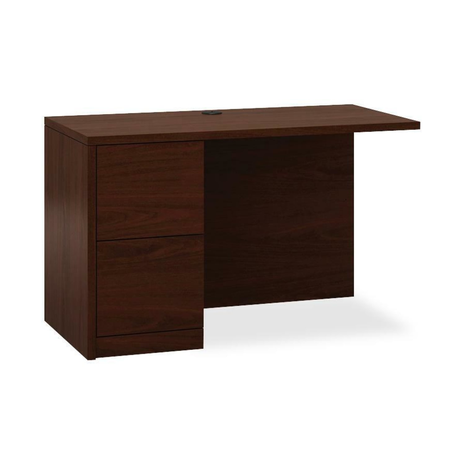 HON 10500 48inW Left Desk Return With 2 Full Drawers, Mahogany - Image 3