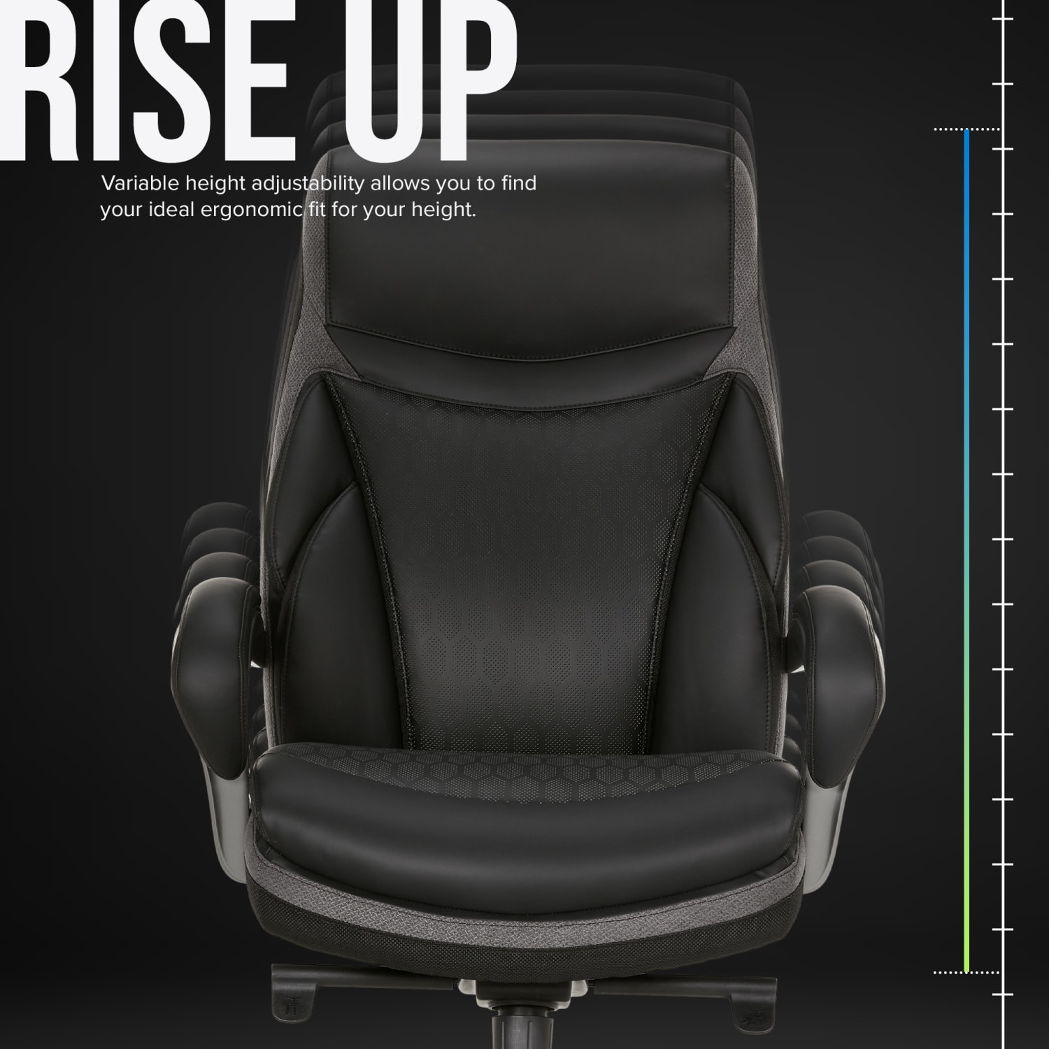 Shaquille O Neal Maximos Big  Tall Ergonomic Vegan Leather High Back Executive Office Chair BlackSilver BIFMA Compliant PopularChairscom