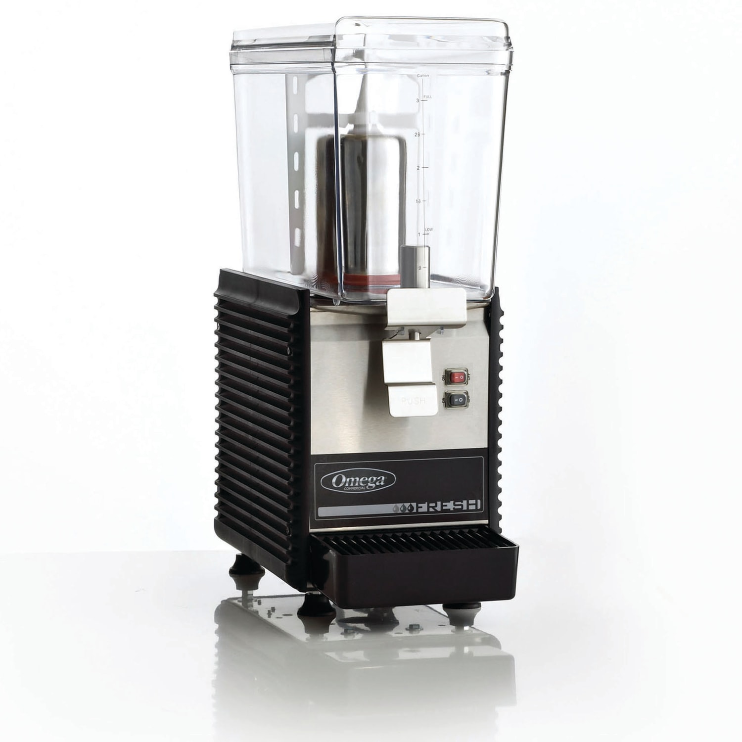 Omega Single 3-Gallon Bowl Drink Dispenser, Silver - Image 6