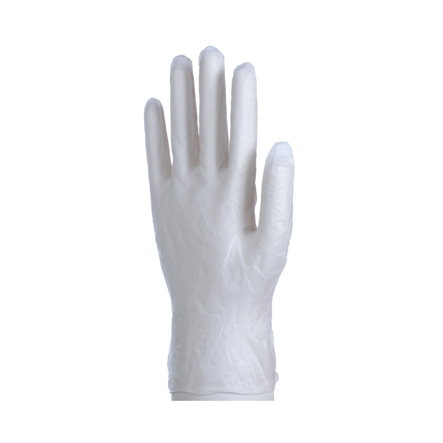 Daxwell Vinyl Powder Gloves, Medium, Clear, 10 Gloves Per Pack, Box Of 10 Packs - Image 3