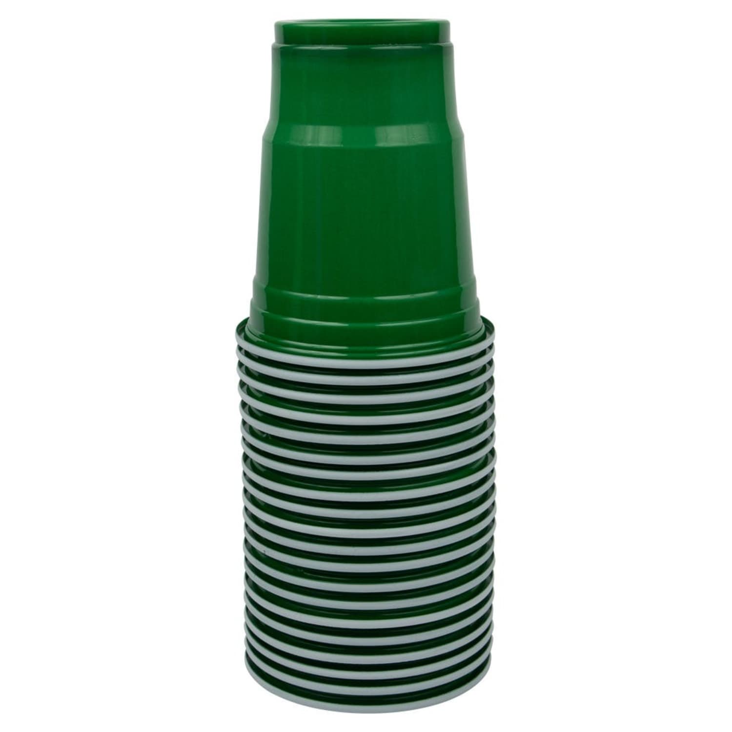 JAM PAPER Plastic Party Cups, 12 oz, Green, 20 Glasses/Pack - Image 3