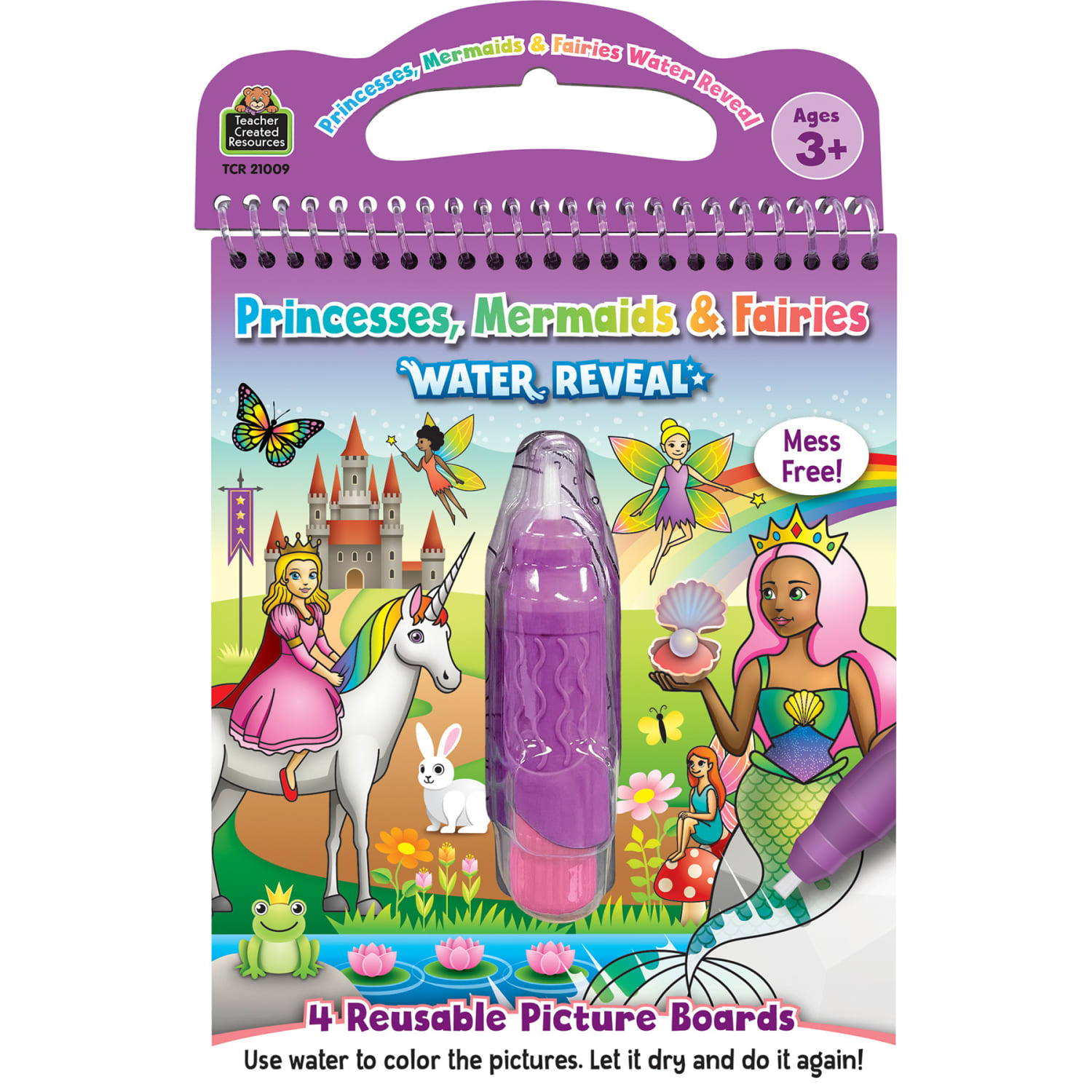 Teacher Created Resources Water Reveal Books, Princesses, Mermaids & Fairies, Bundle Of 6 Sets - Image 3