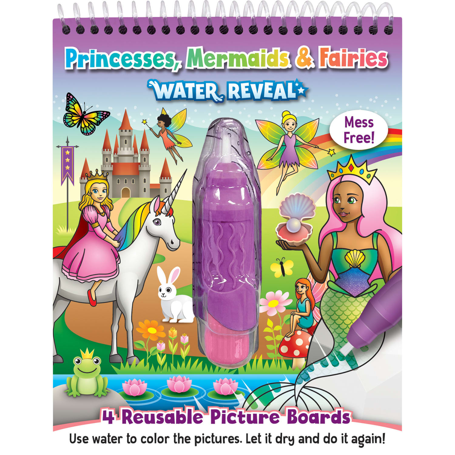 Teacher Created Resources Water Reveal Books, Princesses, Mermaids & Fairies, Bundle Of 6 Sets - Image 4