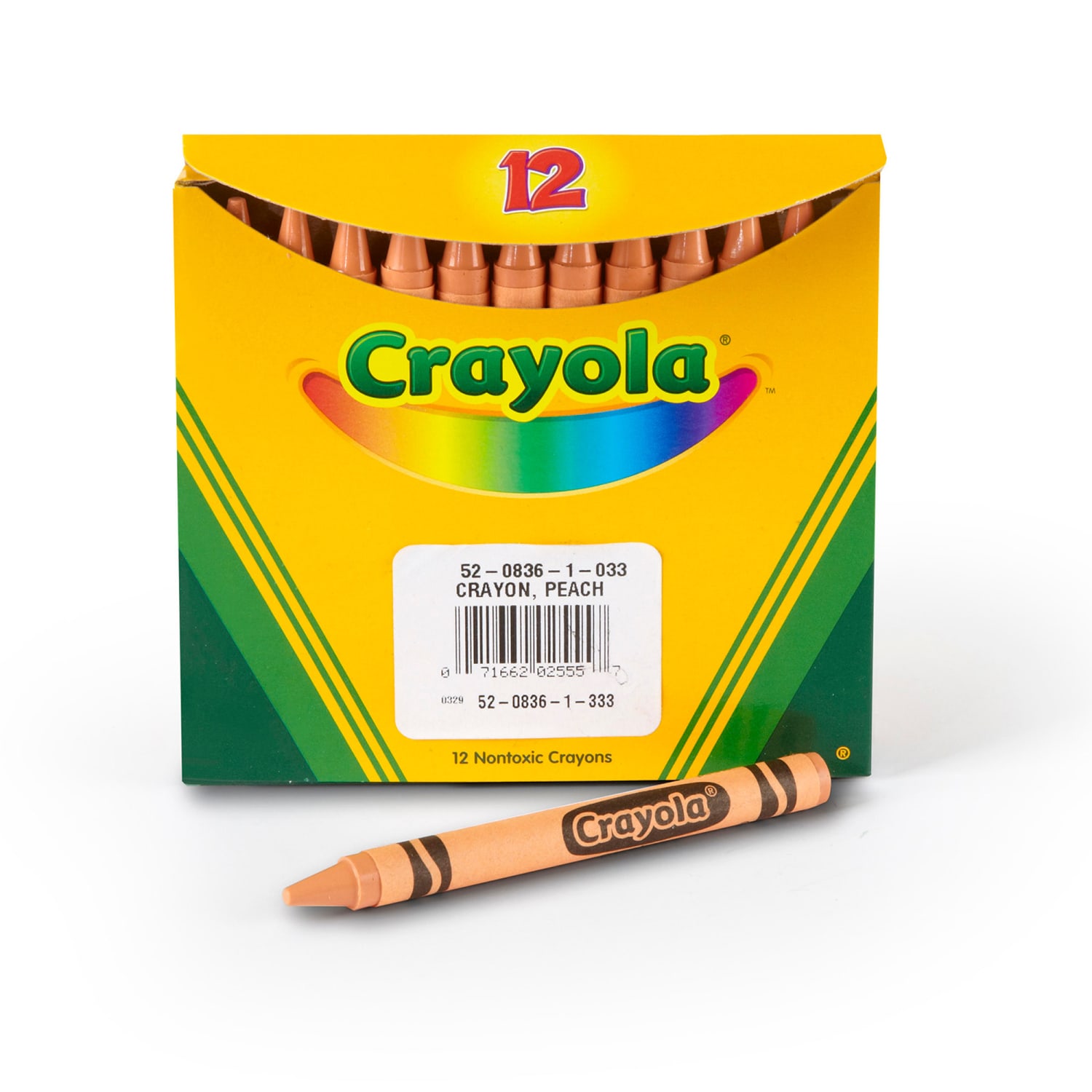 Crayola Bulk Crayons, Regular Size, Peach, 12 Per Pack, Set Of 6 Packs - Image 3