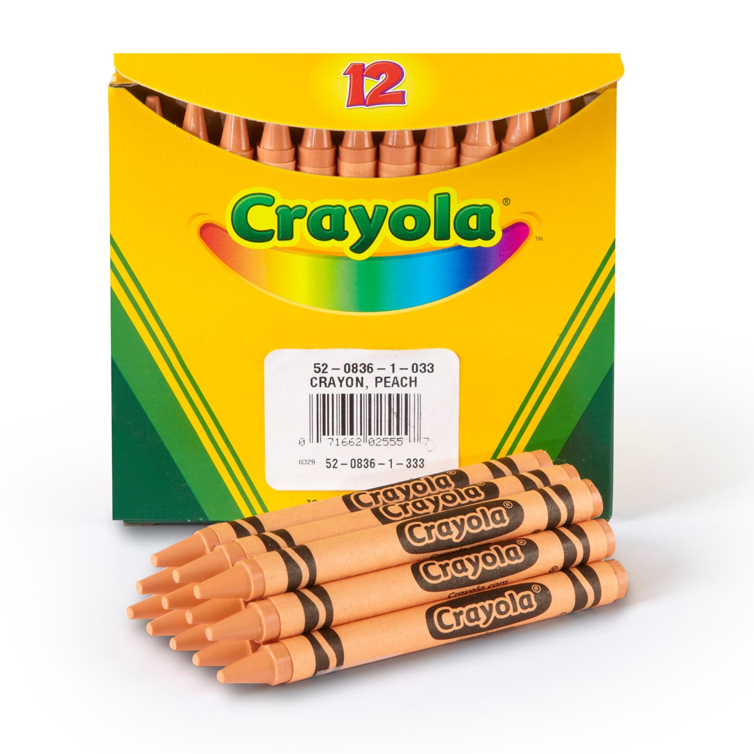 Crayola Bulk Crayons, Regular Size, Peach, 12 Per Pack, Set Of 6 Packs - Image 4