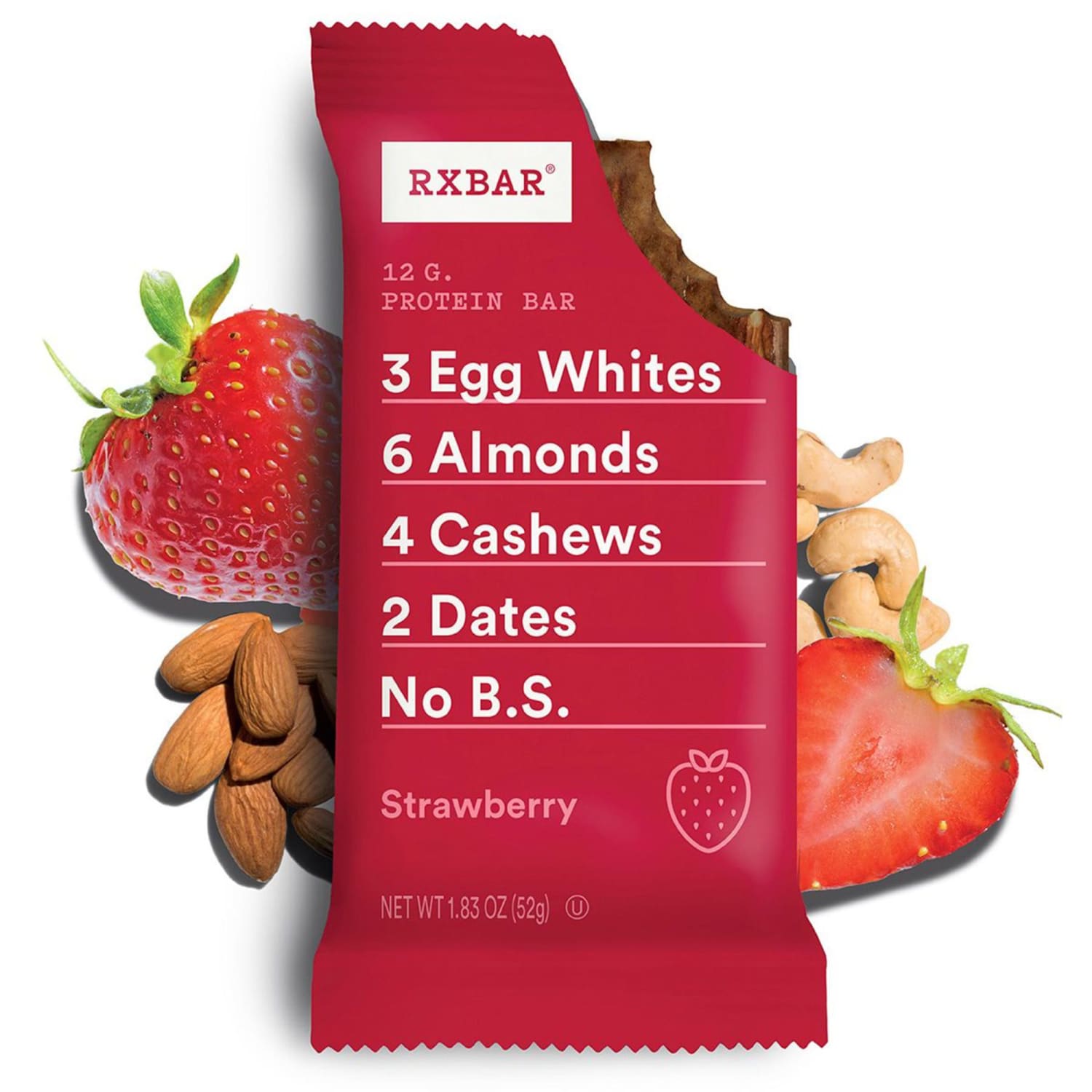 RXBAR Adult Bars, Strawberry, 1.83 Oz, 5 Bars Per Box, Pack Of 2 Boxes - Image 6