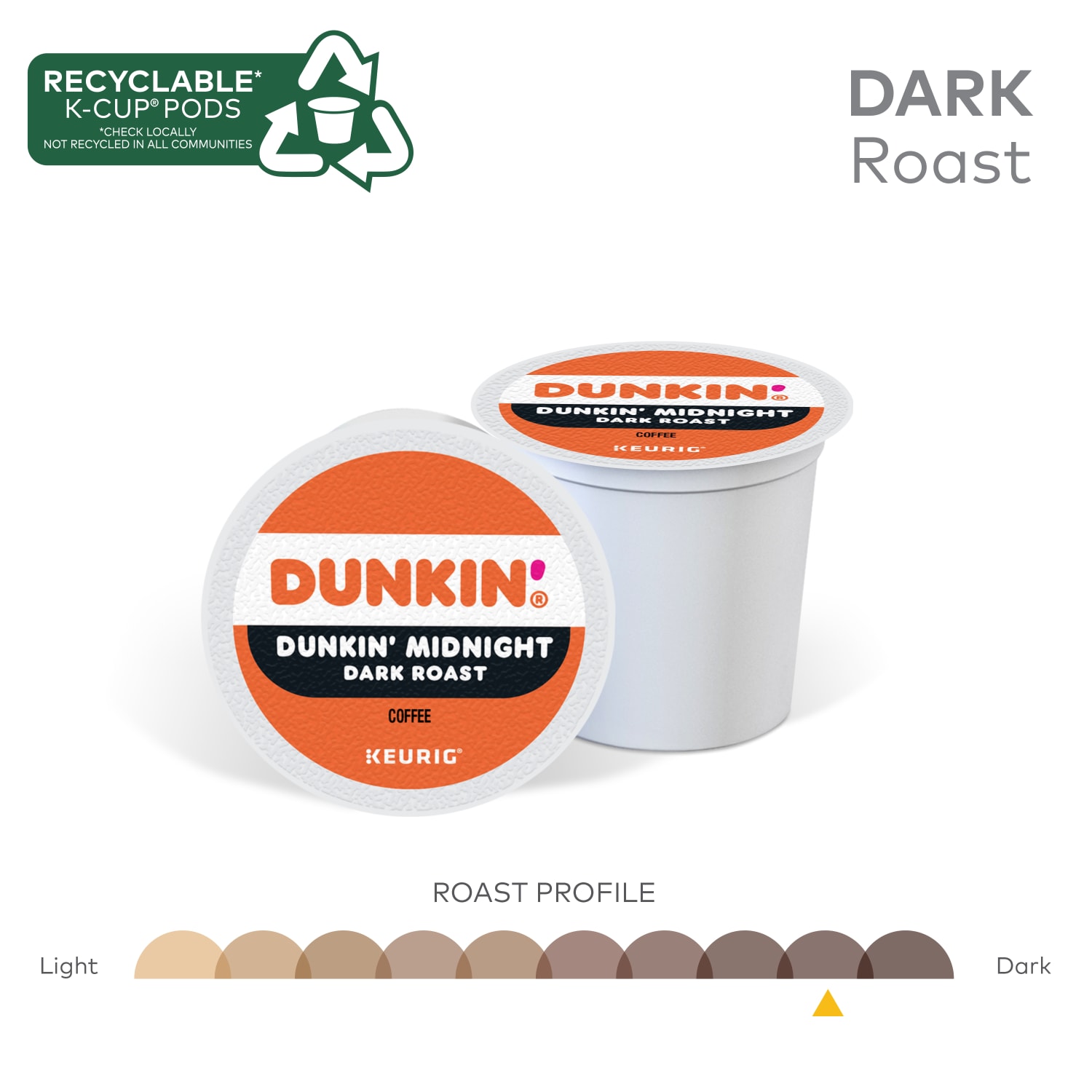 Dunkin Donuts Single-Serve Coffee K-Cup Pods, Dark Roast, Case Of 88 K-Cup Pods - Image 6