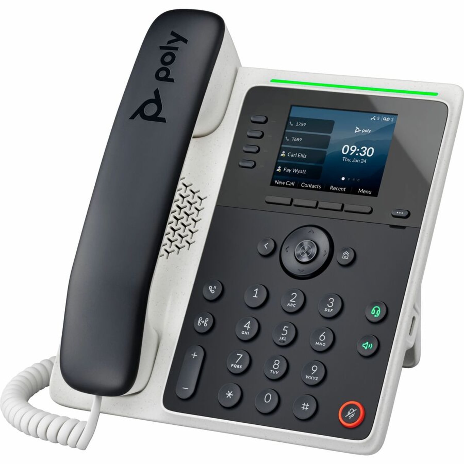 Poly Edge E220 IP Phone, Corded/Cordless, Bluetooth, 3 Multiple Conferencing, Desktop, Wall Mountable, Black, 82M87AA - Image 6