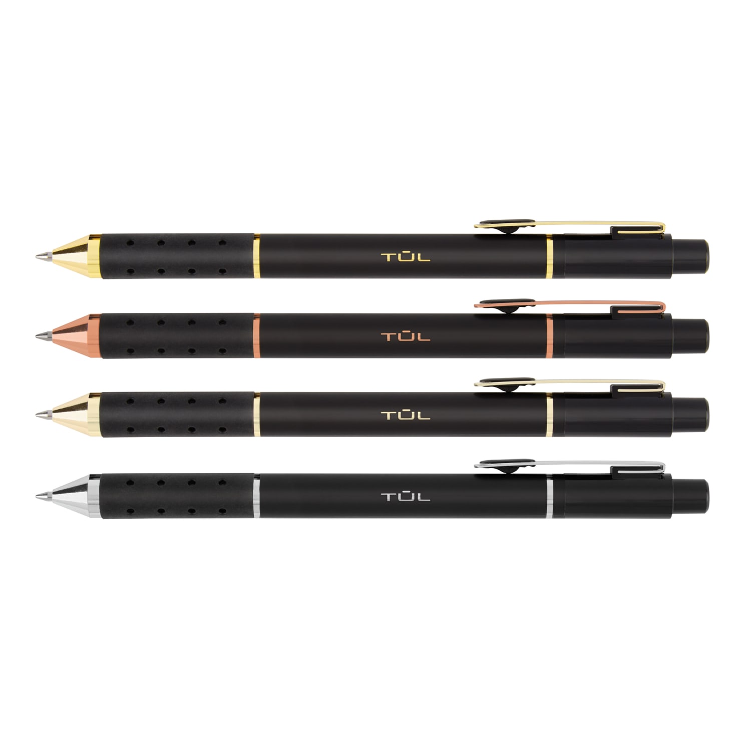 TUL® BP Series Retractable Ballpoint Pens Medium Point 10 mm Black Barrel Black Ink Pack Of 12 Pens PopularChairscom