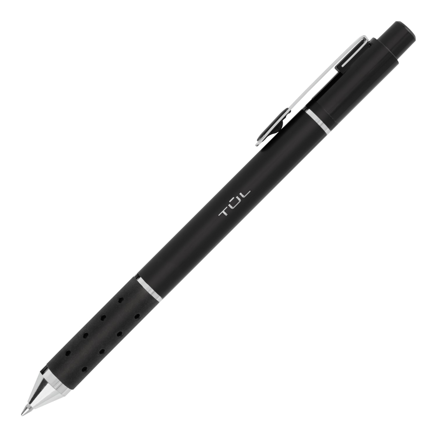 TUL® BP Series Retractable Ballpoint Pens Medium Point 10 mm Black Barrel Black Ink Pack Of 12 Pens PopularChairscom