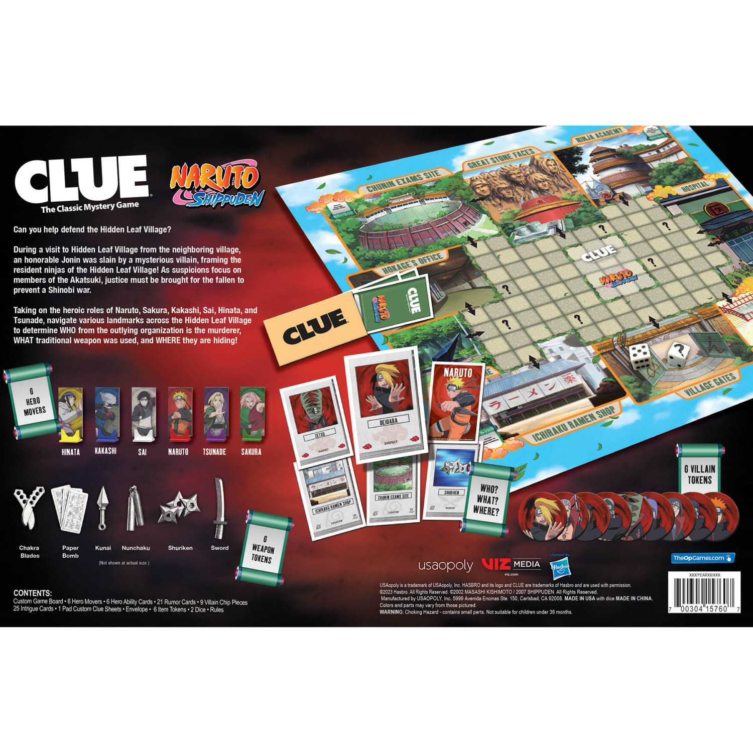 USAopoly CLUE Naruto Shippuden Game, Grades 3 To 12 - Image 4
