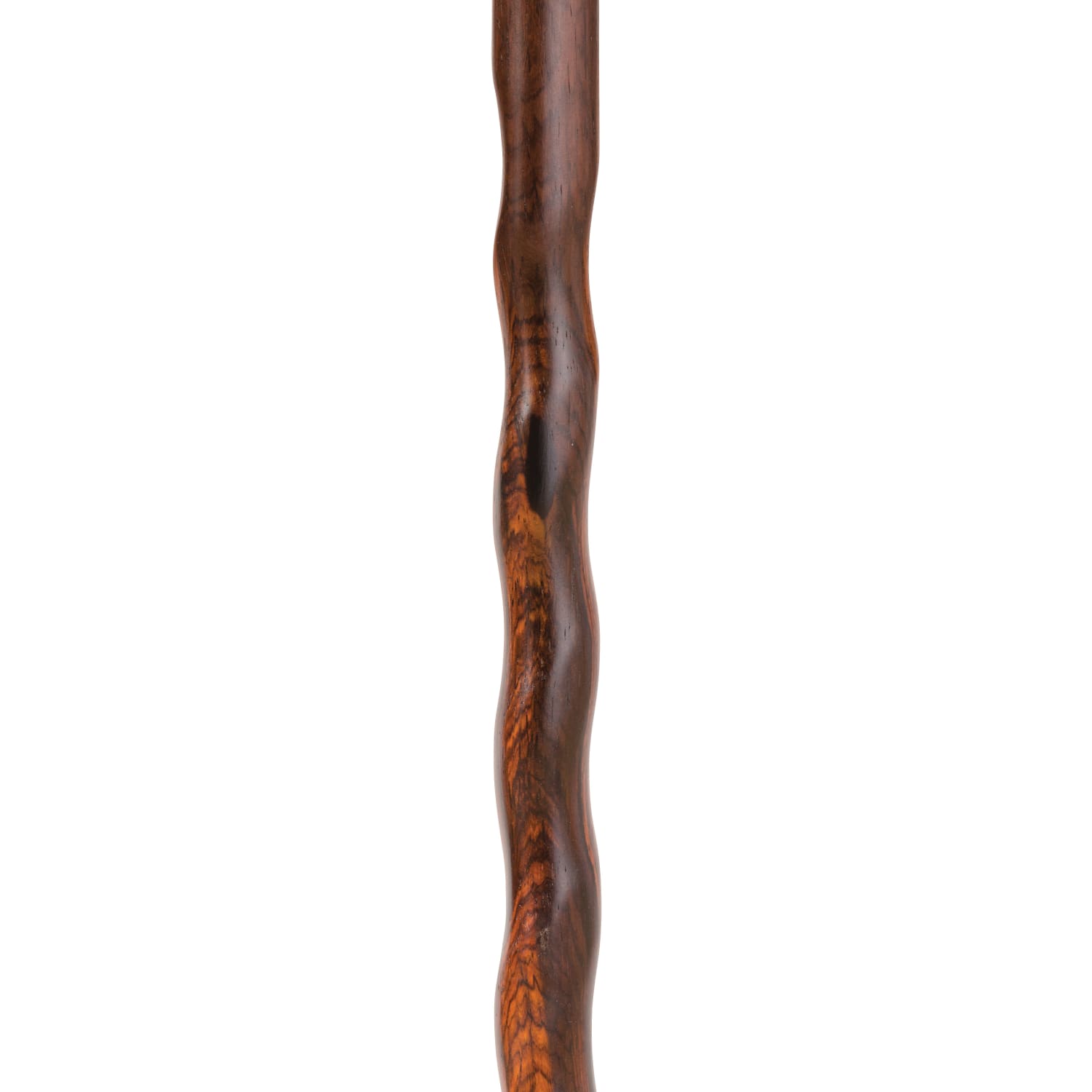 Brazos Walking Sticks Twisted Cocobolo Walking Cane With Brass Hame Top, 37in - Image 4