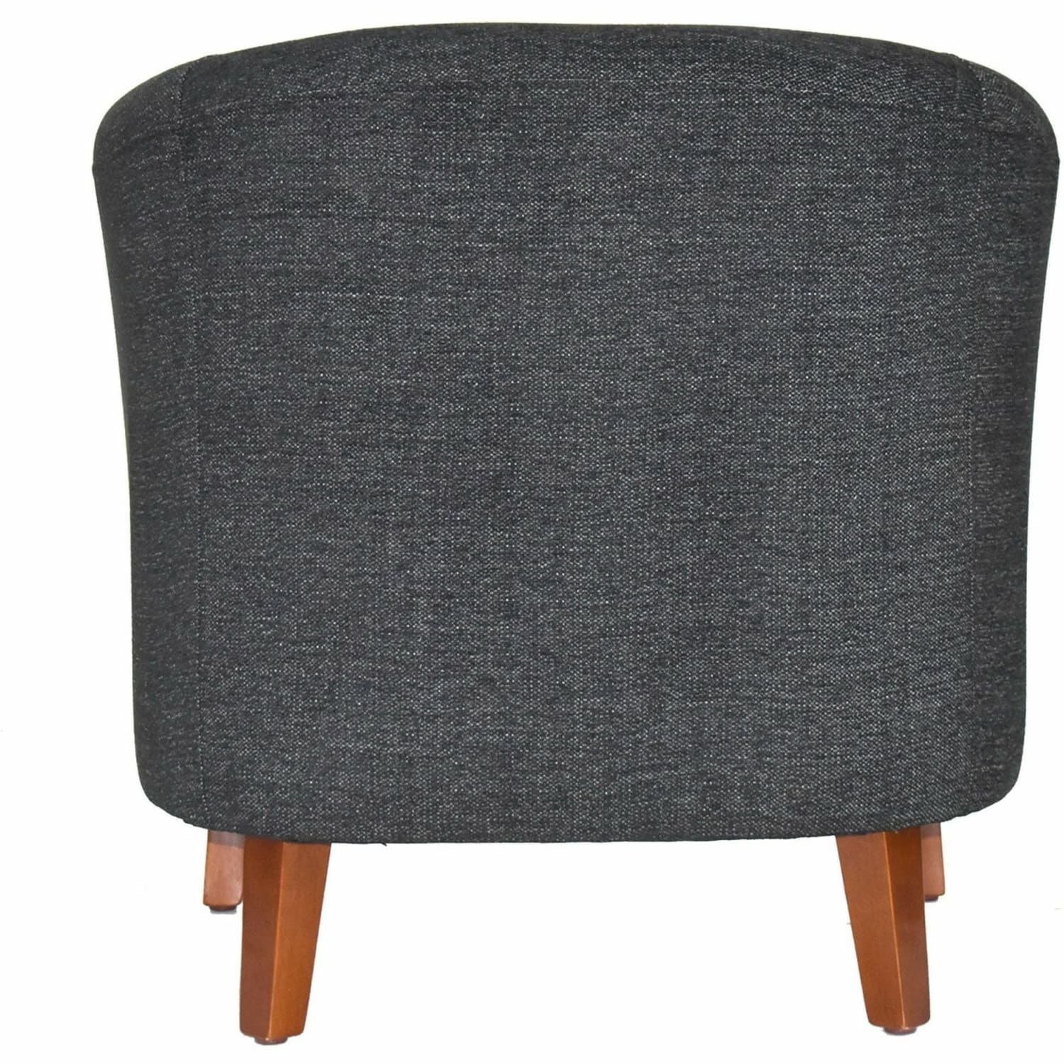 Lorell Barrel Club Armchair Fabric Black PopularChairscom