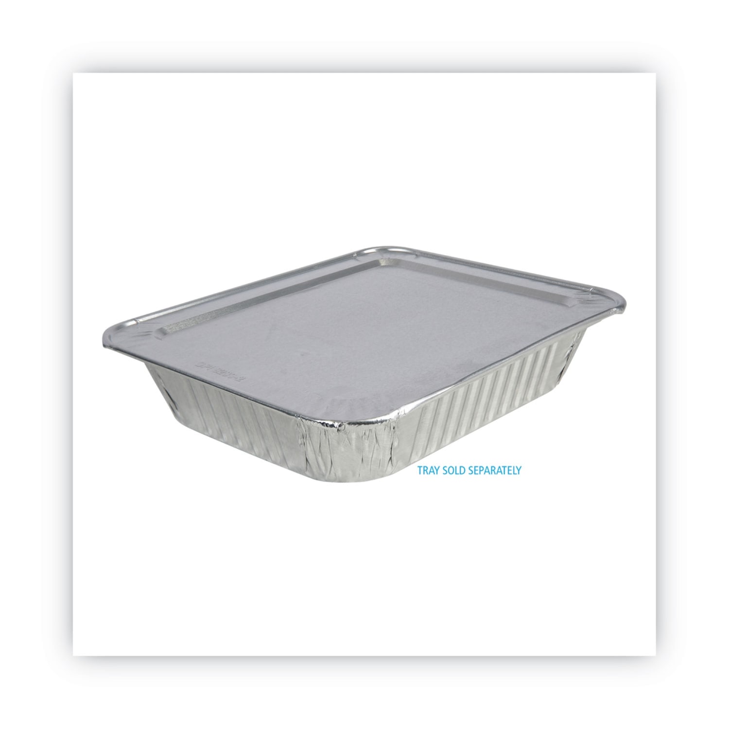 Boardwalk Aluminum Steam Table Pan Lids For Half-Size Pans, Deep, 11/16inH x 10-1/2inW x 12-13/16inD, Silver, Carton Of 100 Lids - Image 6