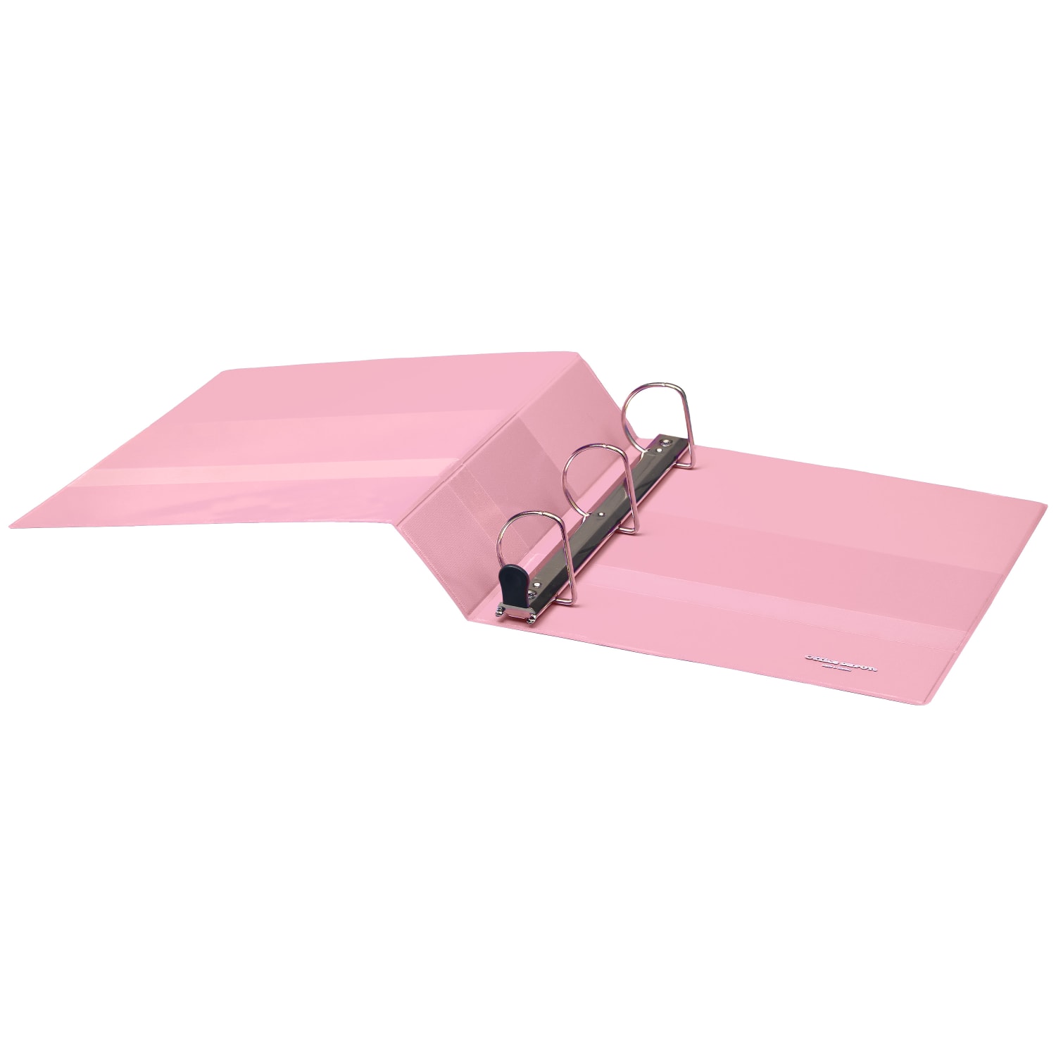 Office Depot Heavy-Duty View 3-Ring Binder, 2in D-Rings, 49% Recycled, Light Pink - Image 5