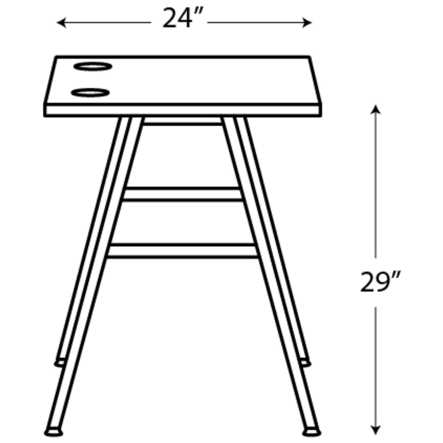 HON Mod Table Writing Desk, 48inW, Java Oak/Black - Image 4