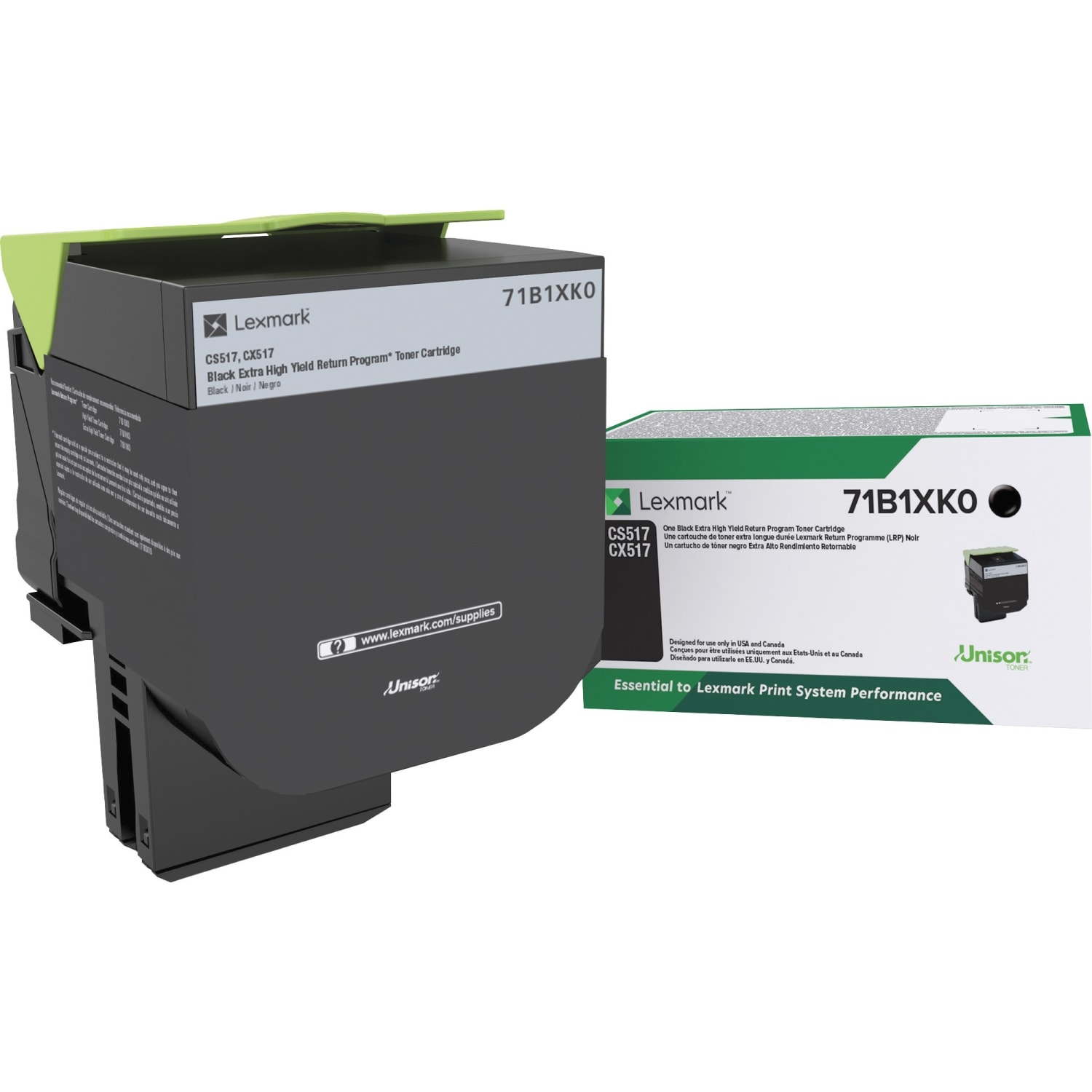 Lexmark 71B1XK0 Black Extra-High Yield Return Program Toner Cartridge - Image 3
