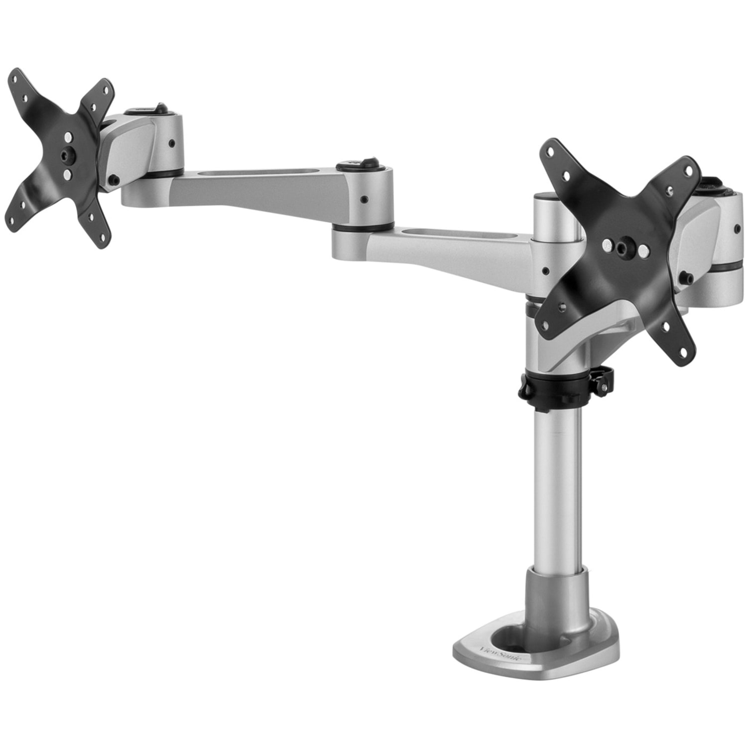 ViewSonic LCD-DMA-001 Monitor Desk Mounting Arm for 2 Monitors up to 24 Inches Each, VESA Compatible, Full Ergonomic Adjustability,  - LCDDMA001 - Image 4