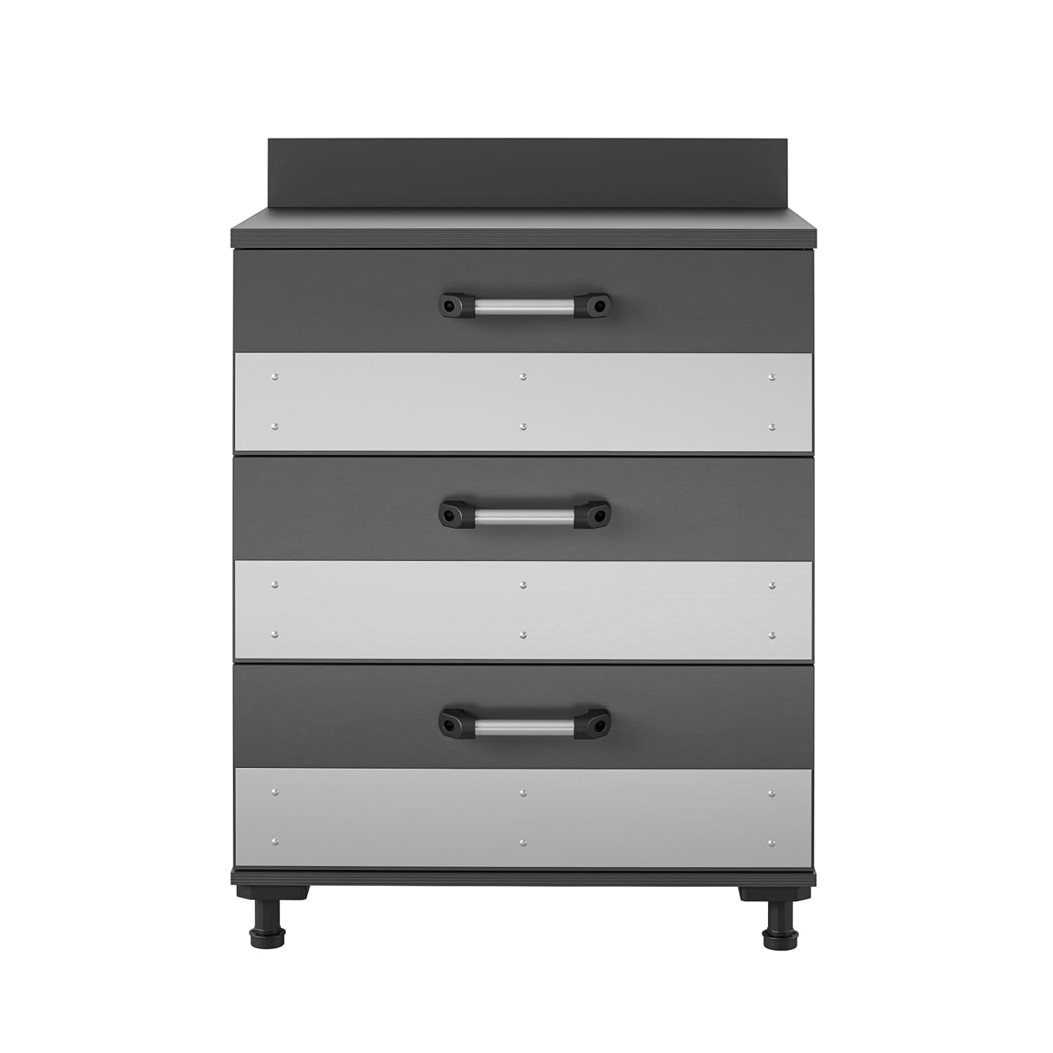 Ameriwood Home Systembuild Evolution Boss 30inW 3-Drawer Storage Cabinet, Gray - Image 4