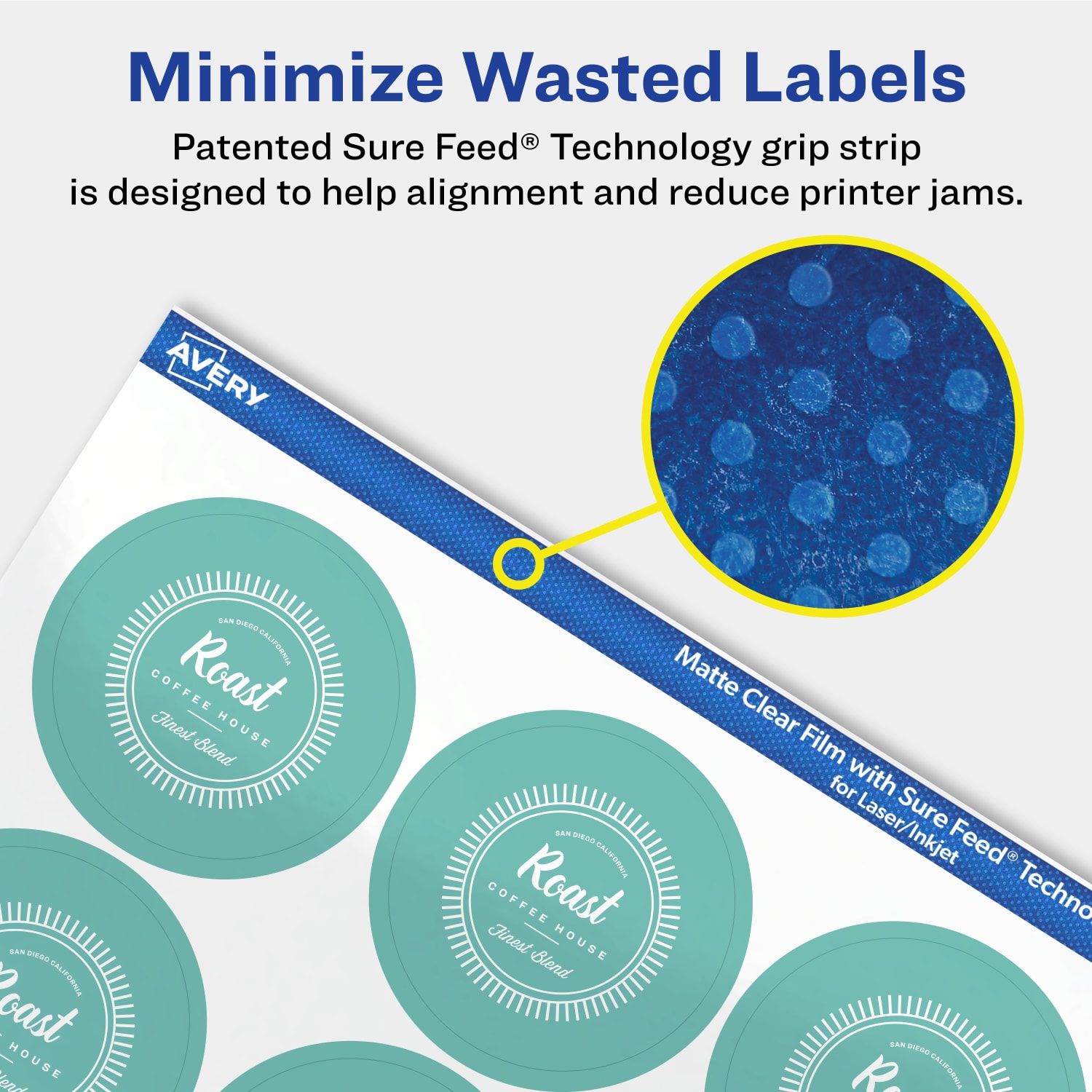 Avery Permanent Labels With Sure Feed, 94509-CMF10, Round, 1-3/4in, Matte Clear, Pack Of 200 - Image 5