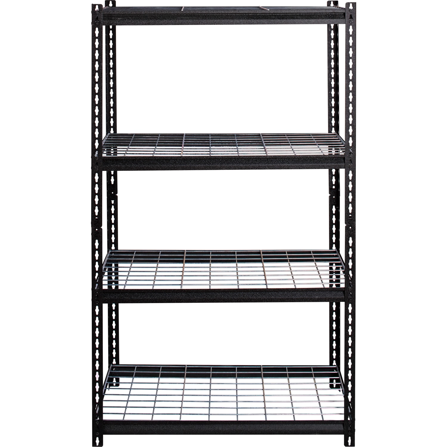 Lorell Wire Deck Shelving, 60inH x 36inW x 18inD, Recycled, Black, Steel, 1Each - Image 3