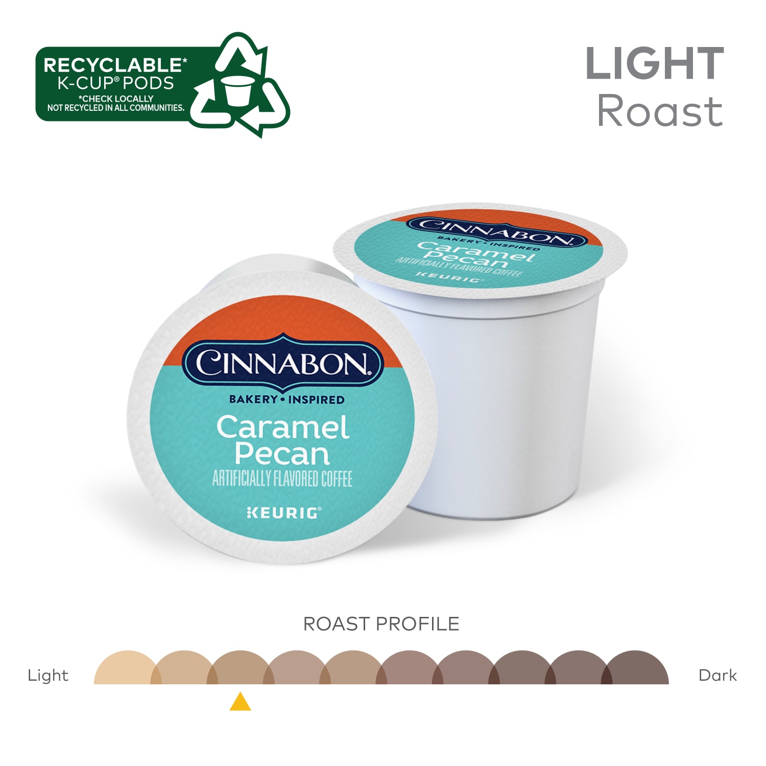 Green Mountain Coffee Cinnabon Caramel Pecan K-Cup Pods, Light Roast, Box Of 24 Pods - Image 6
