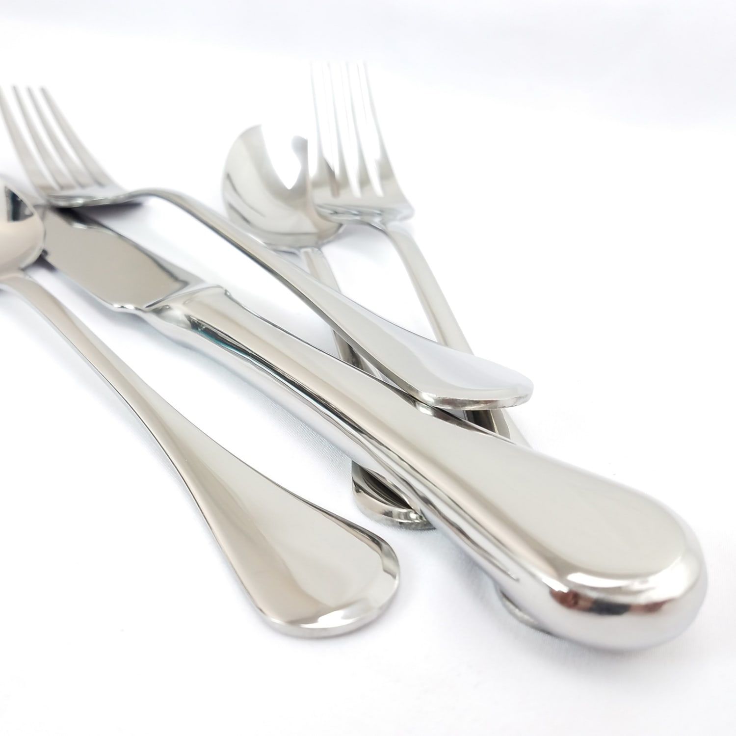 Gibson Home Classic Manchester 20-Piece Flatware Set, Silver - Image 6