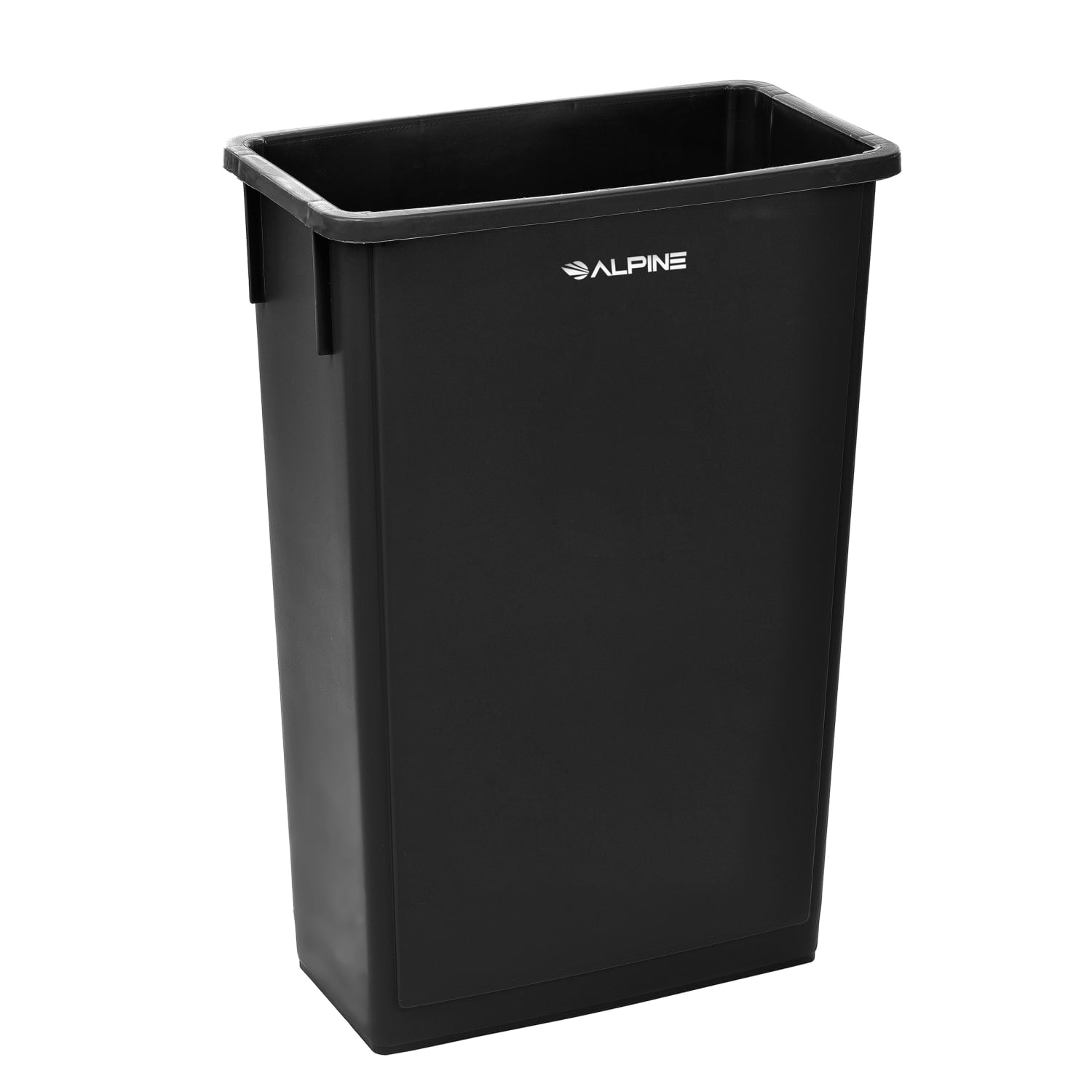 Alpine Industries Waste Basket Commercial Trash Cans, 23 Gallons, Black, Pack Of 3 Cans - Image 3