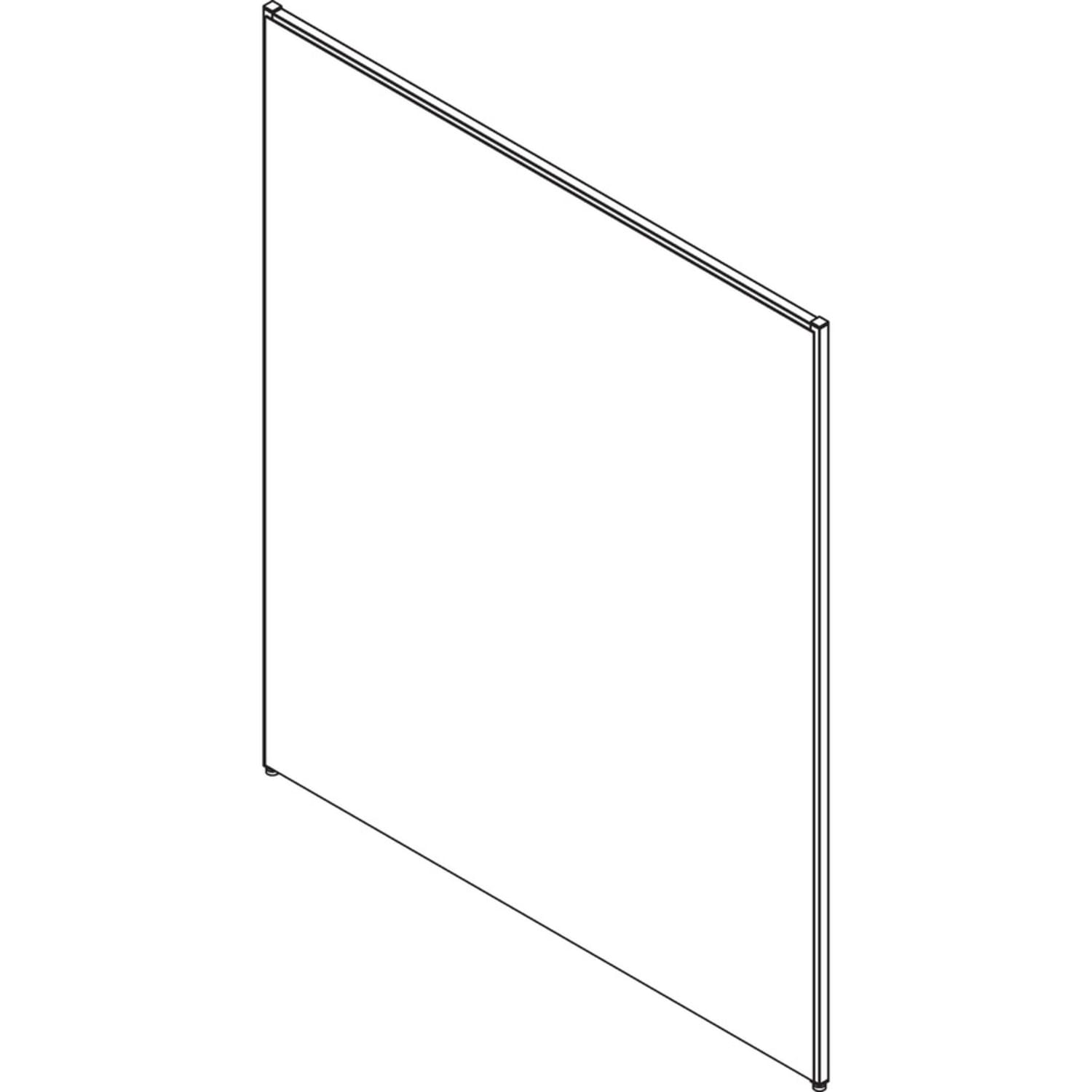 Lorell Panel System Fabric Panel, 72inH x 60inW, Gray - Image 4