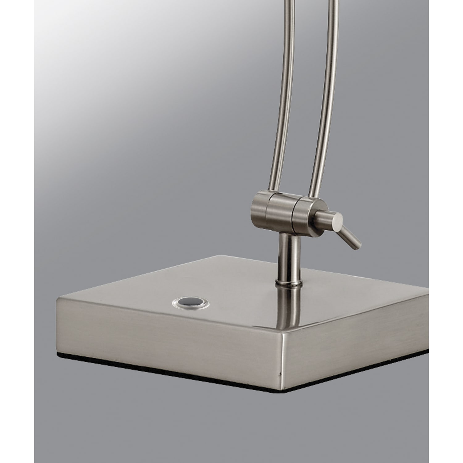 Adesso LED Bankers Desk Lamp, Adjustable Height, 13in-19in, Silver - Image 3