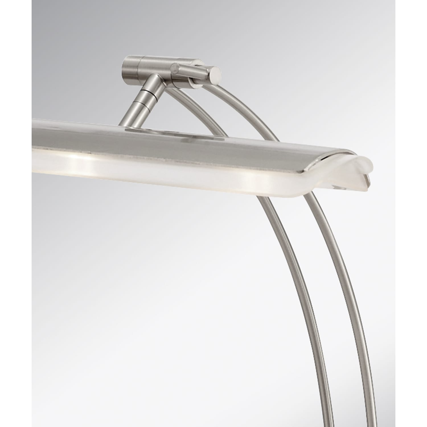 Adesso LED Bankers Desk Lamp, Adjustable Height, 13in-19in, Silver - Image 4