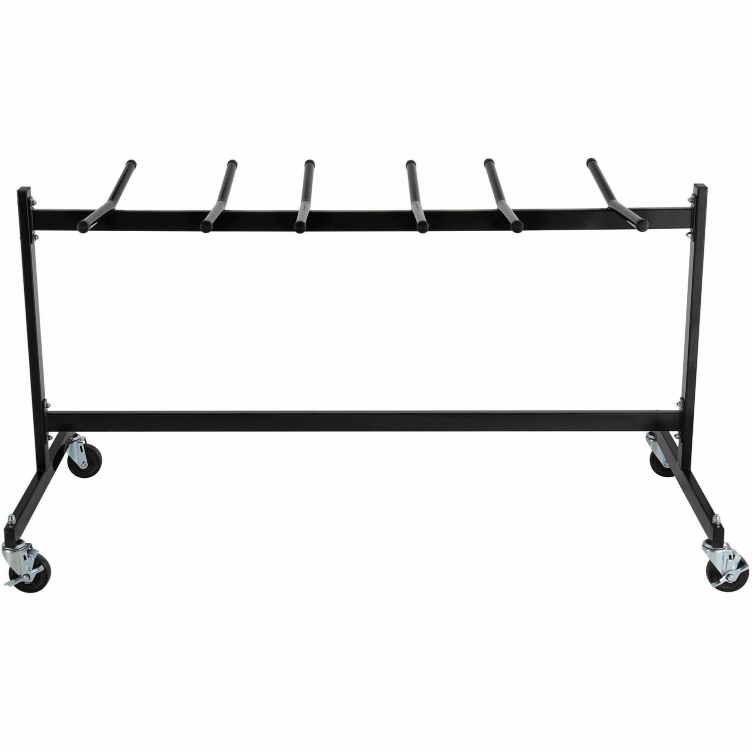 Lorell Folding Chair Trolley, Black - Image 6