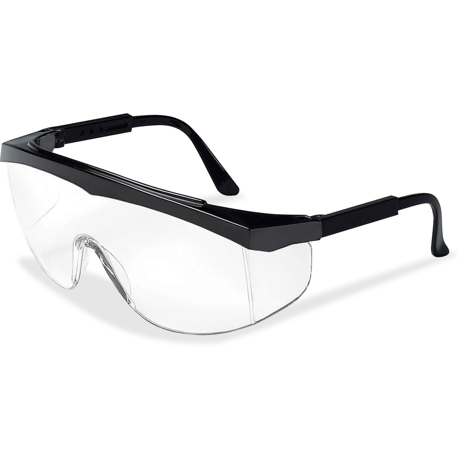Crews Stratos Wraparound Design Glasses - Adjustable Temple, Comfortable, Lightweight, Scratch Resistant - CRWSS110