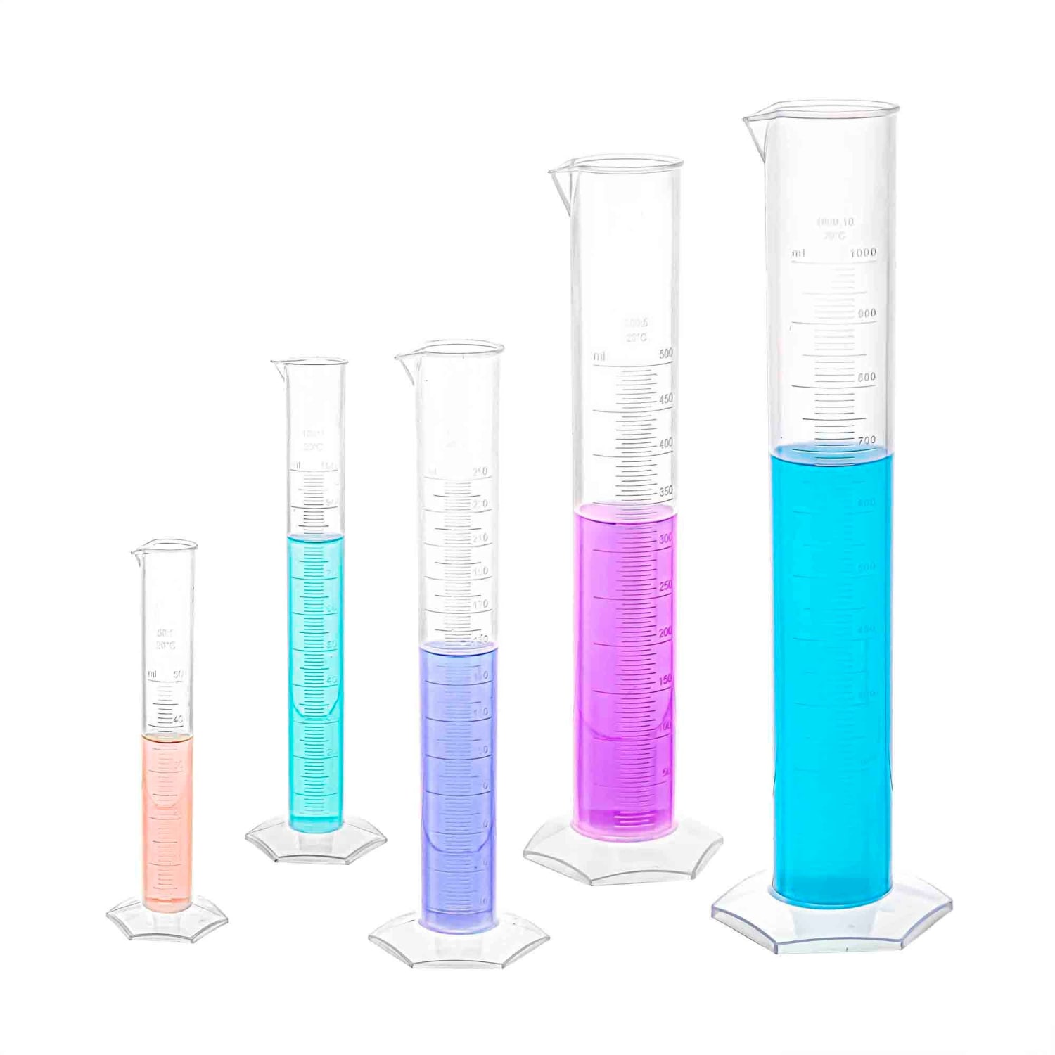 Supertek Measuring Cylinders, Set Of 5 - Image 3