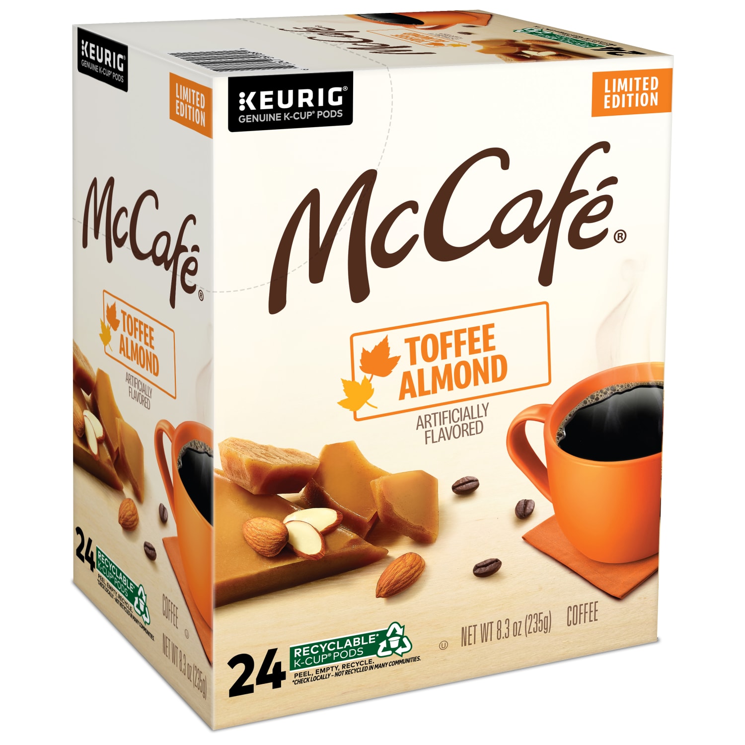 McCafe K-Cup Toffee Almond Coffee - Compatible with Keurig K-Cup Brewer - Light - 24 / Box - Image 3