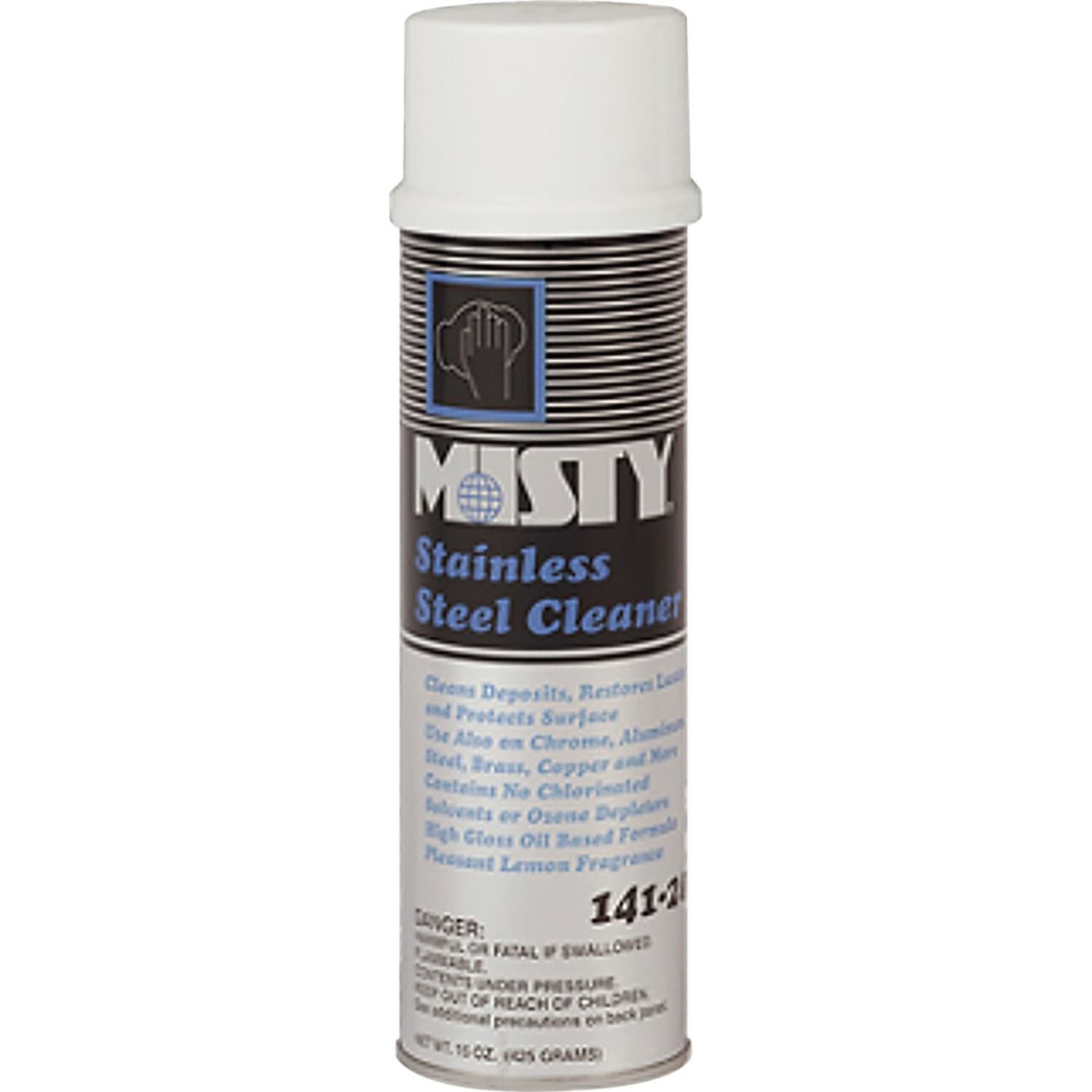 Misty Stainless Steel Cleaner And Polish, Lemon Scent, 15 Oz Can, Case Of 12 - Image 5